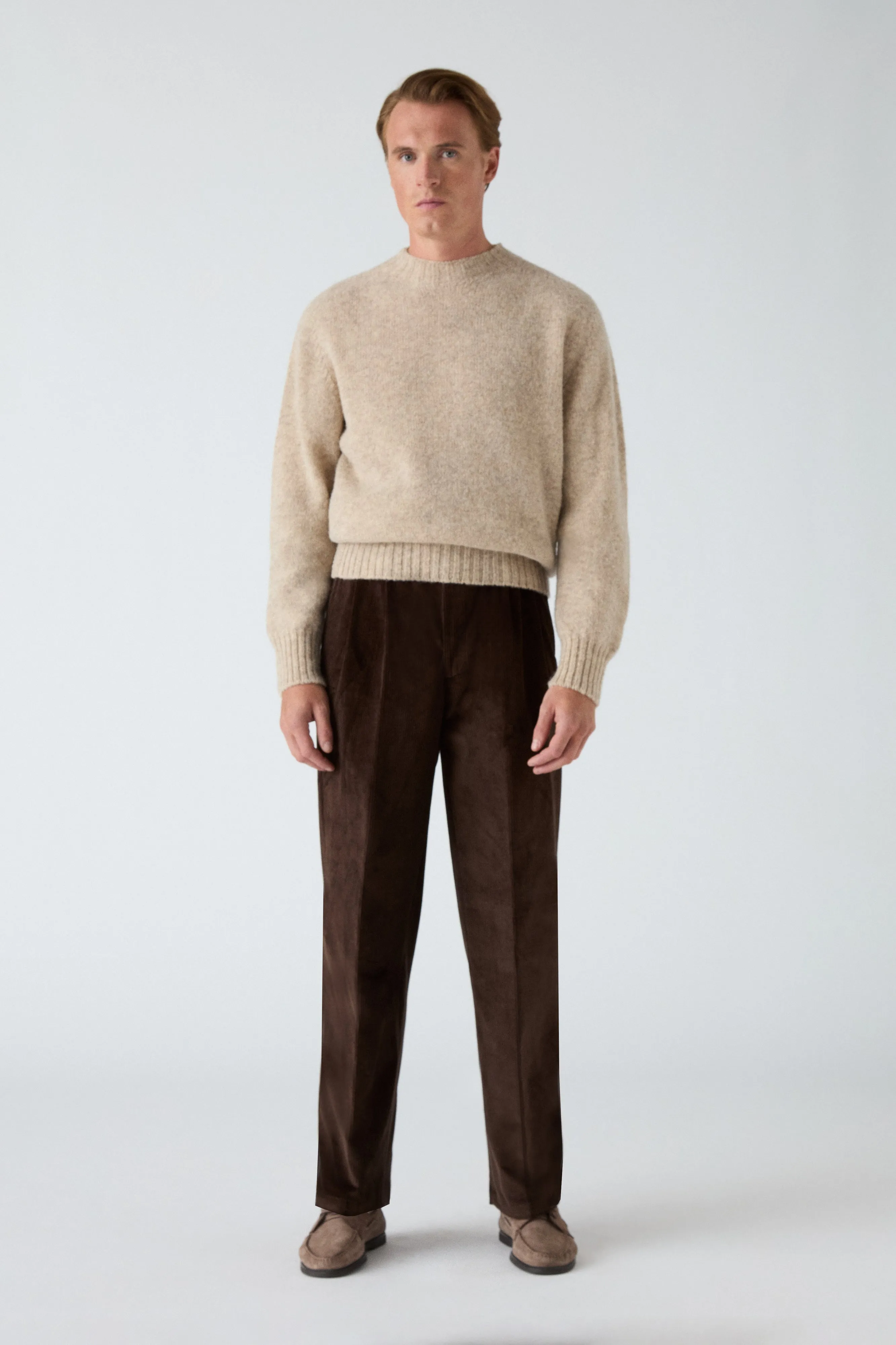 All Fit Soft and Light Antonello Corduroy Trousers - Brown