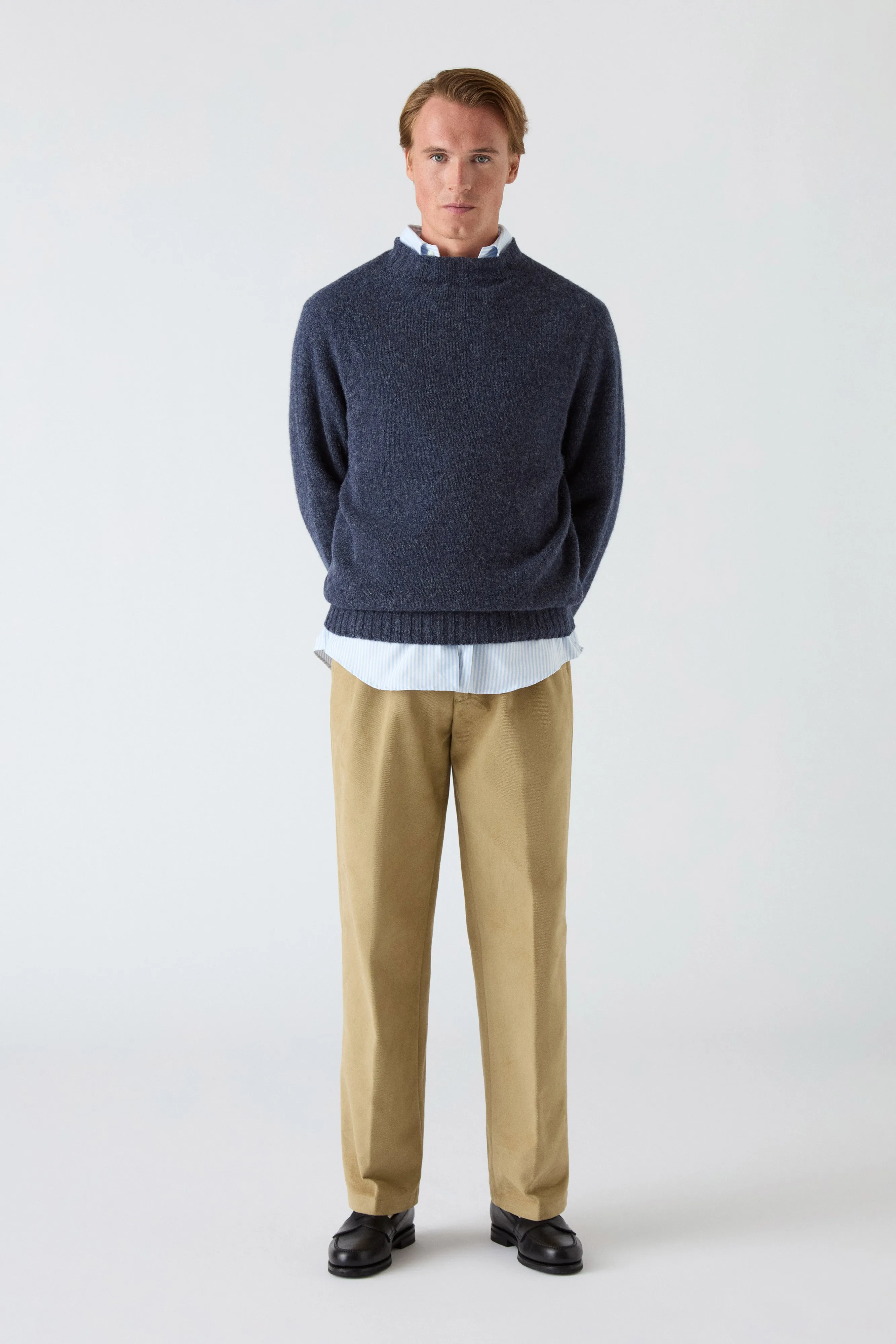 Antonello Cotton Trousers - Beige LightweightWeave QuickDryTechnology