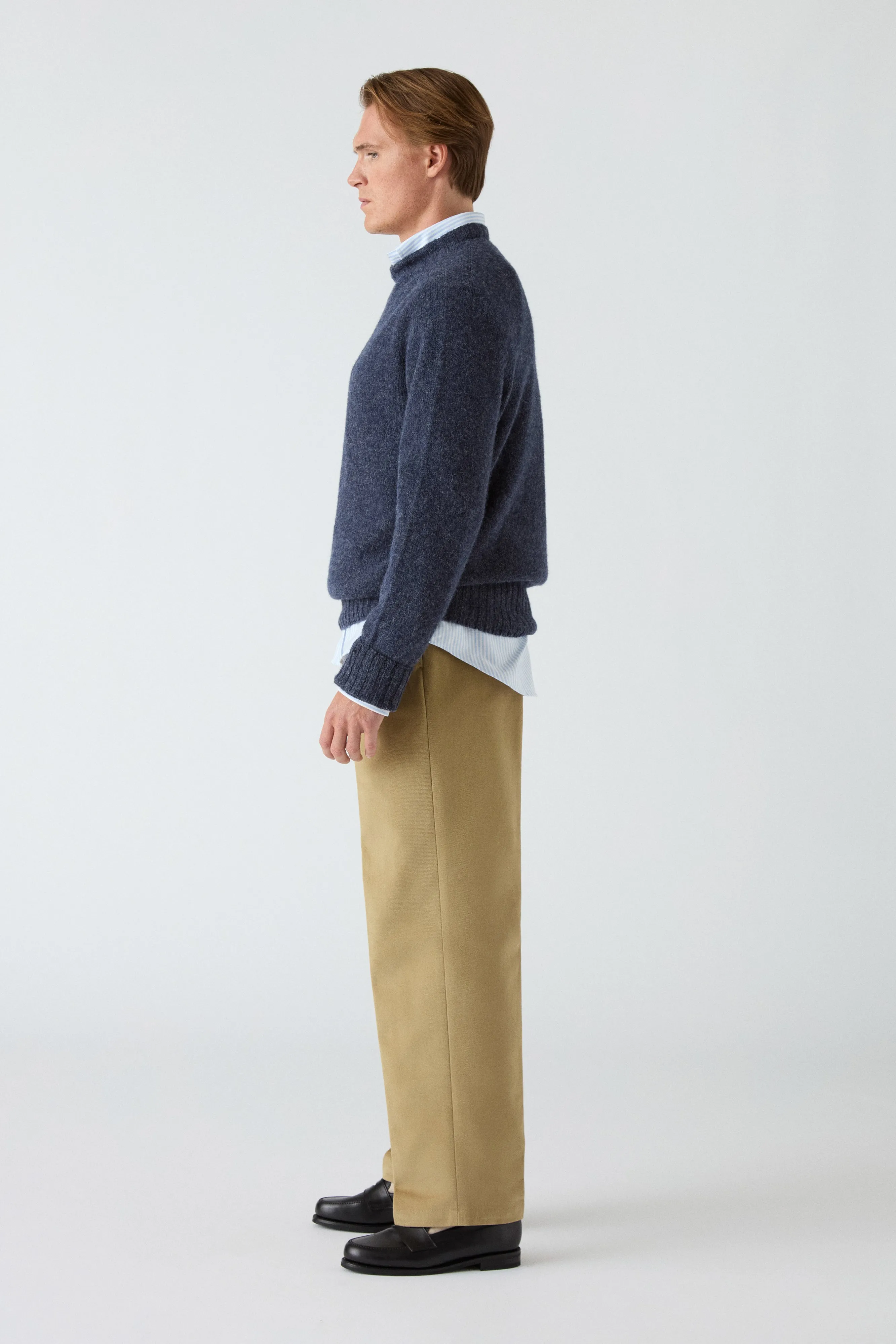 Quality Material Versatile Fashion Antonello Cotton Trousers - Beige