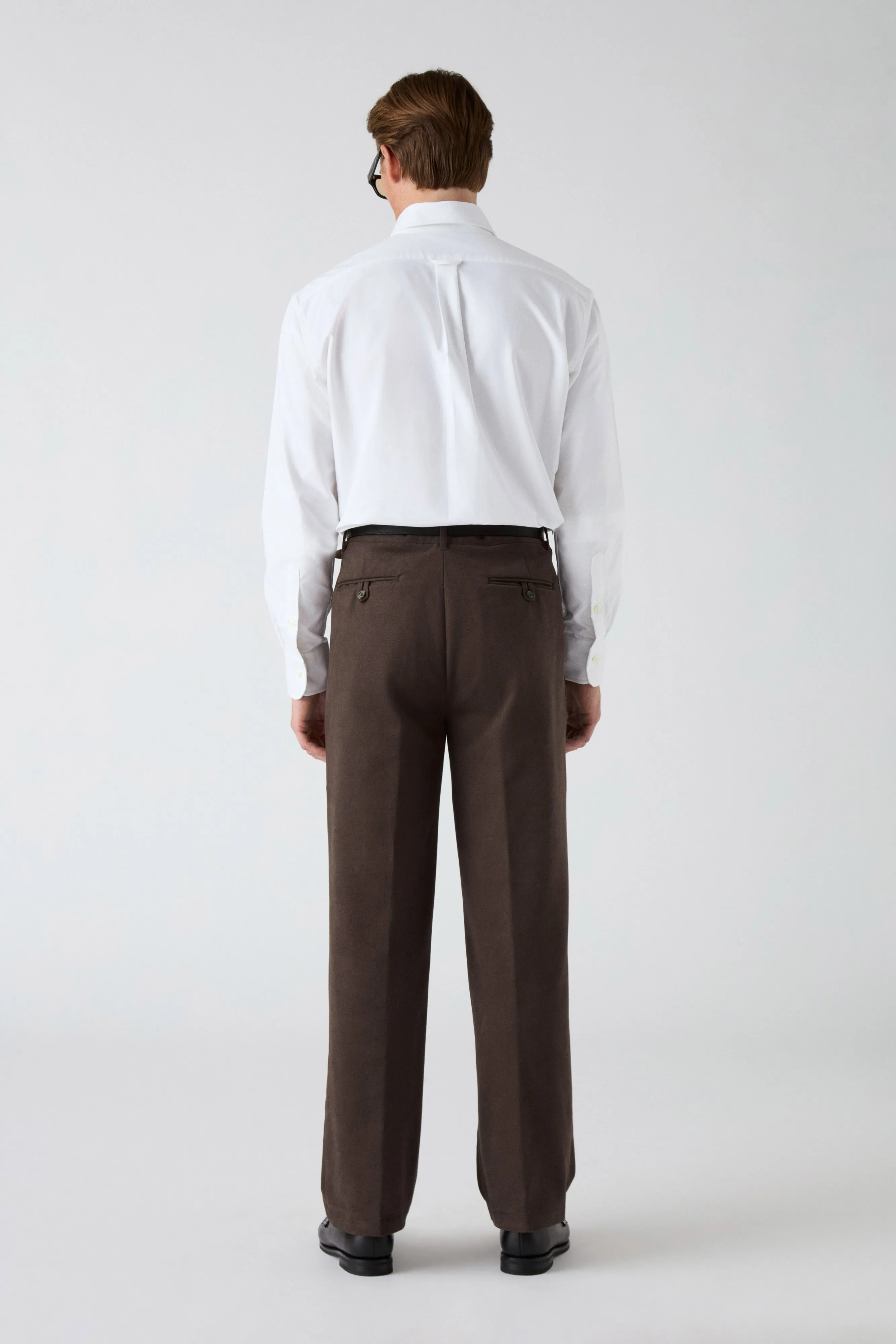 Antonello Cotton Trousers - Cocoa Perfect Comfort