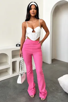 Flexible Leg Essential Look Arabell Pants - Pink