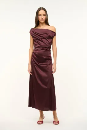 Minimal Core PHARE SILK DRESS | MERLOT