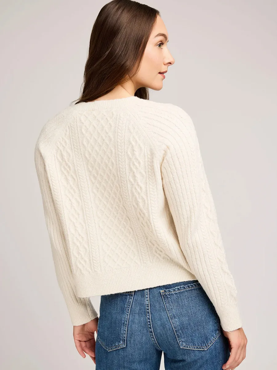 Multi Directional Mobility MultiLayer Stitching ASPEN SWEATER - CREAM