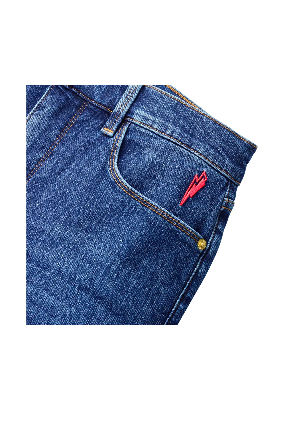 Authentic Indigo Girlfriend Jeans Stain Resistant Comfortable Fashion