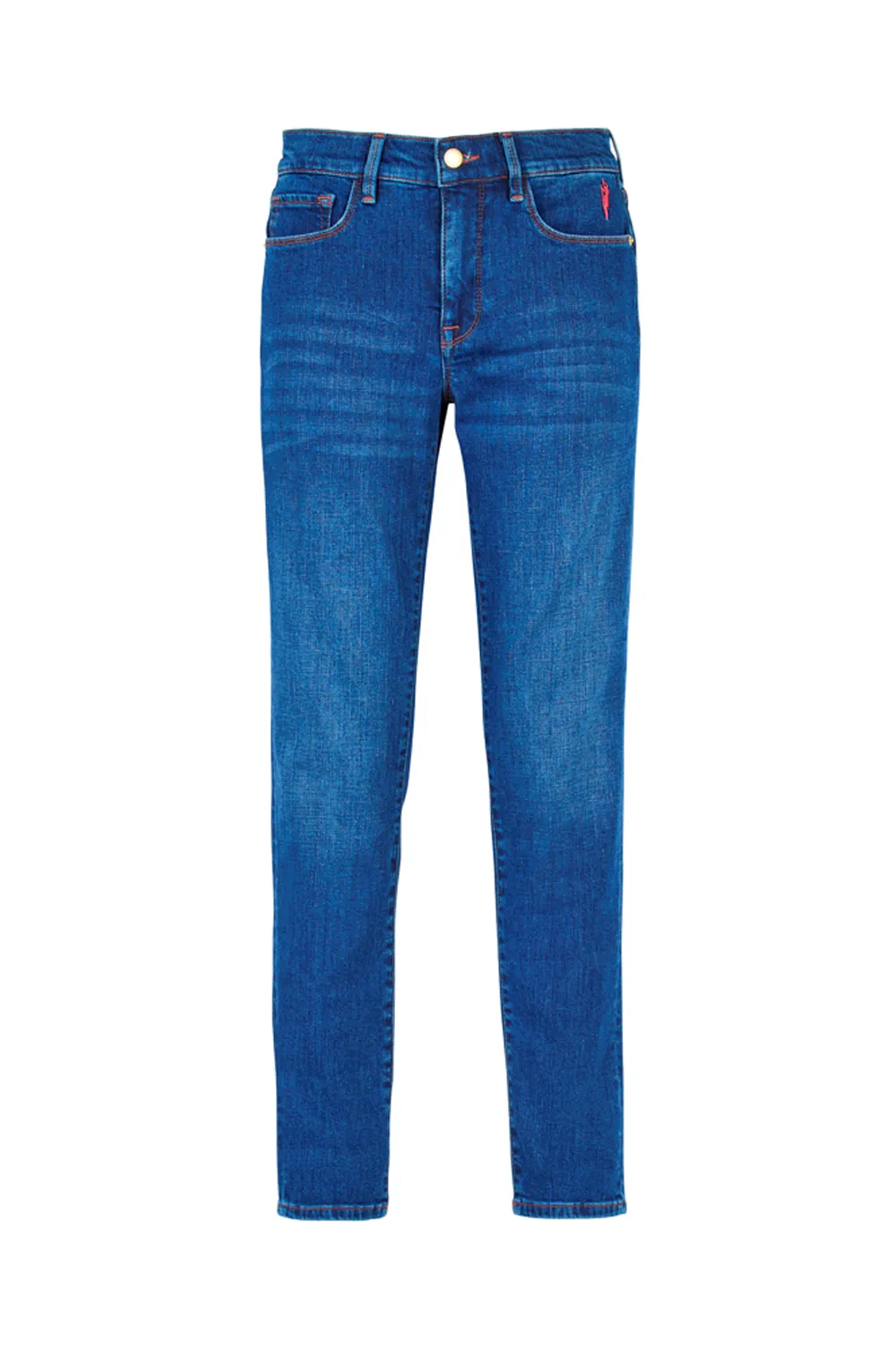 SecureZipperClosures Everyday Essential Authentic Indigo Girlfriend Jeans