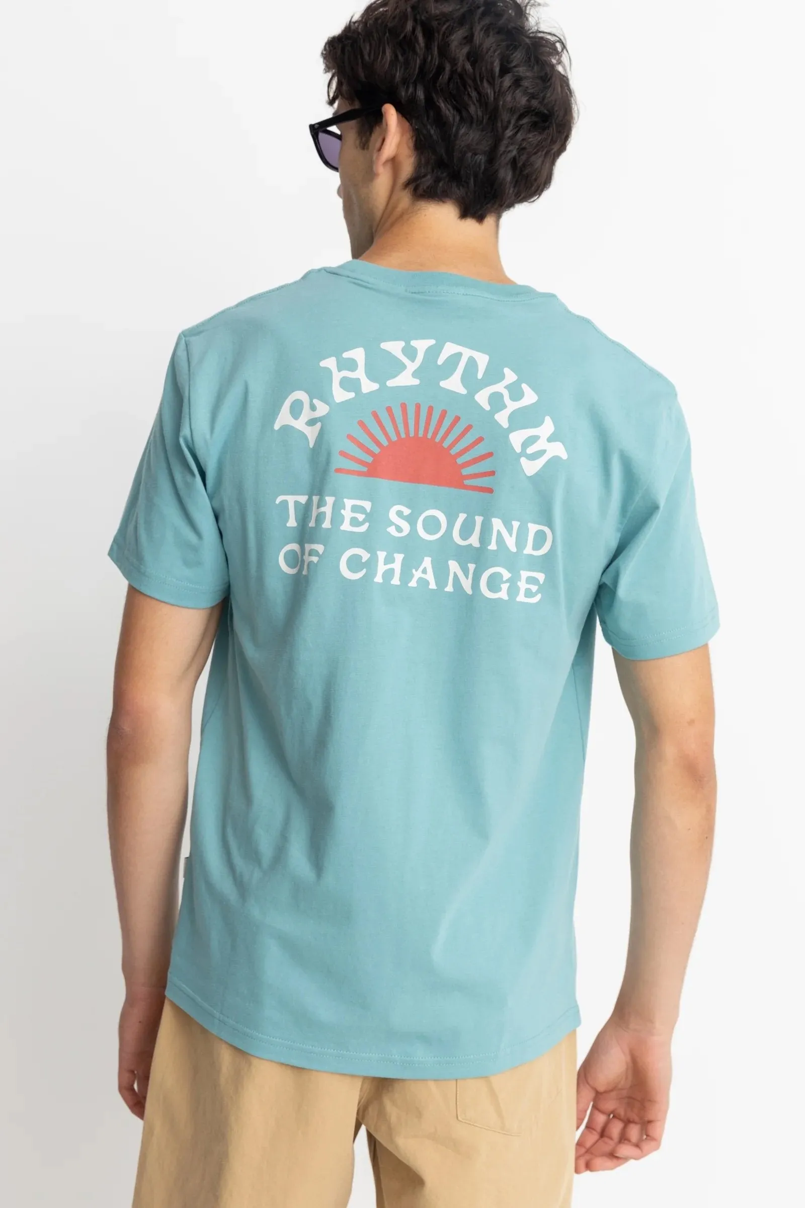 Bound Seam Finish Odor Control Finish Awake Short Sleeve T-Shirt Mineral Blue