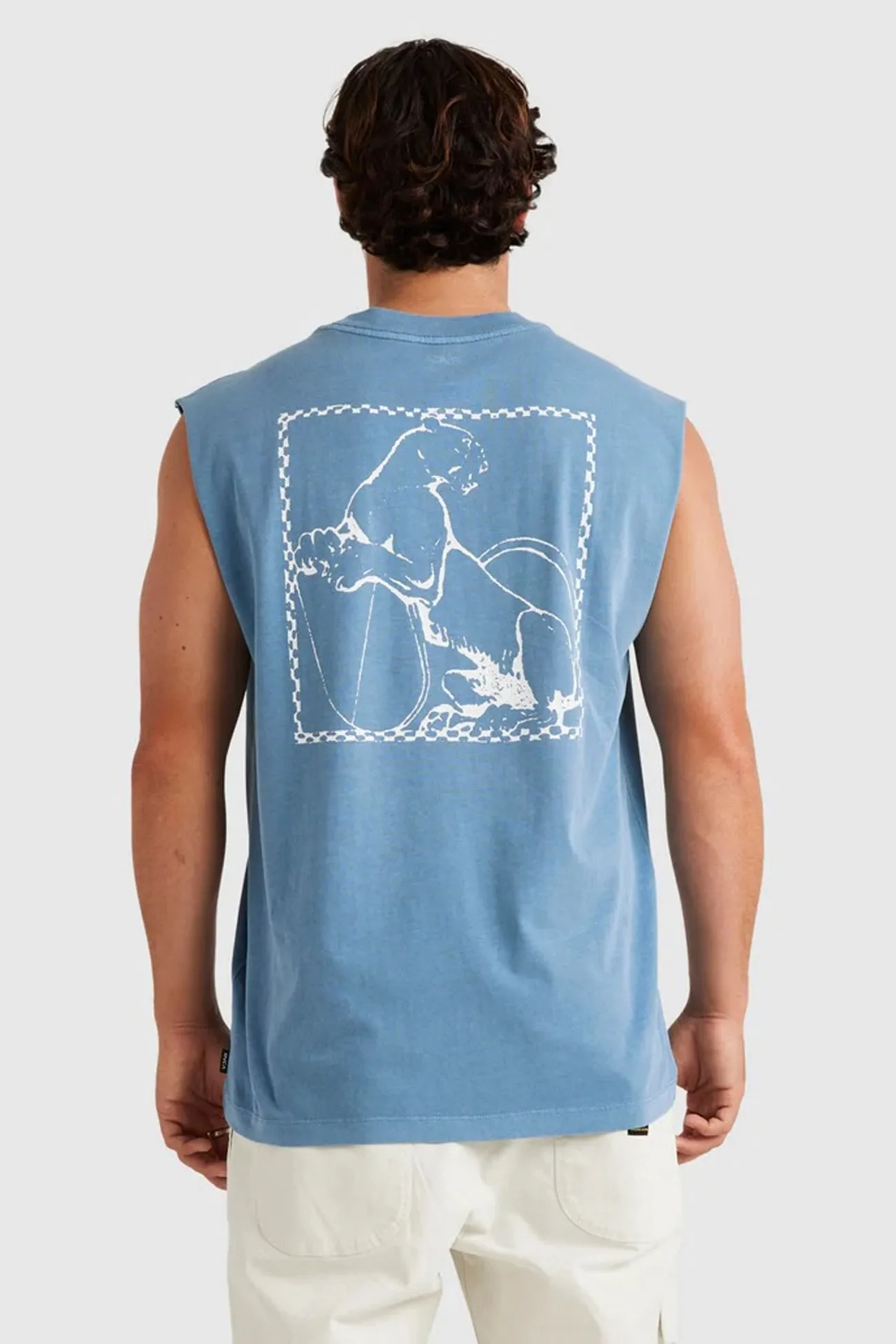 Bad Cat Muscle Coronet Blue DoubleStitching