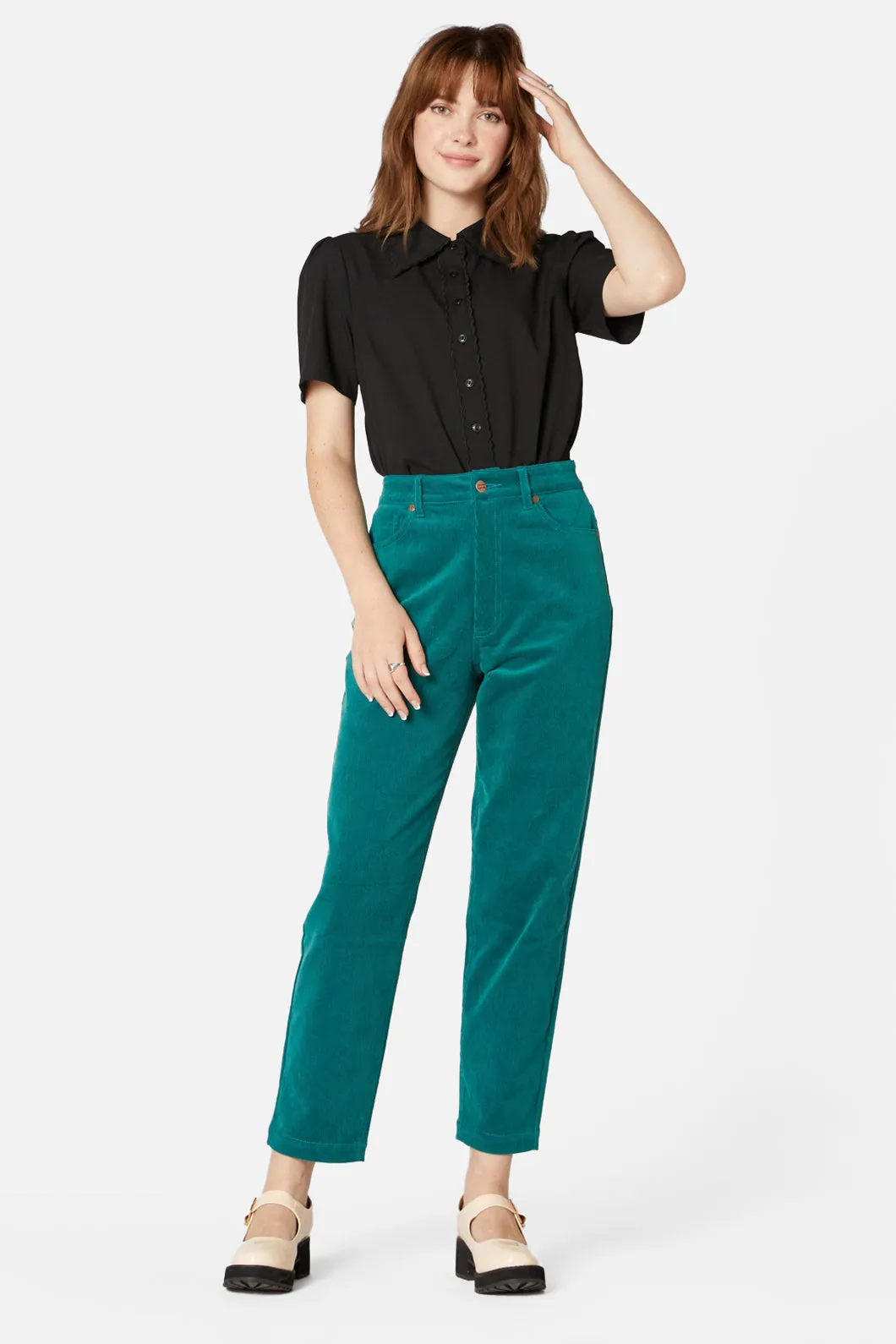 Bailey Cord Jean Low Profile Fashionable Look