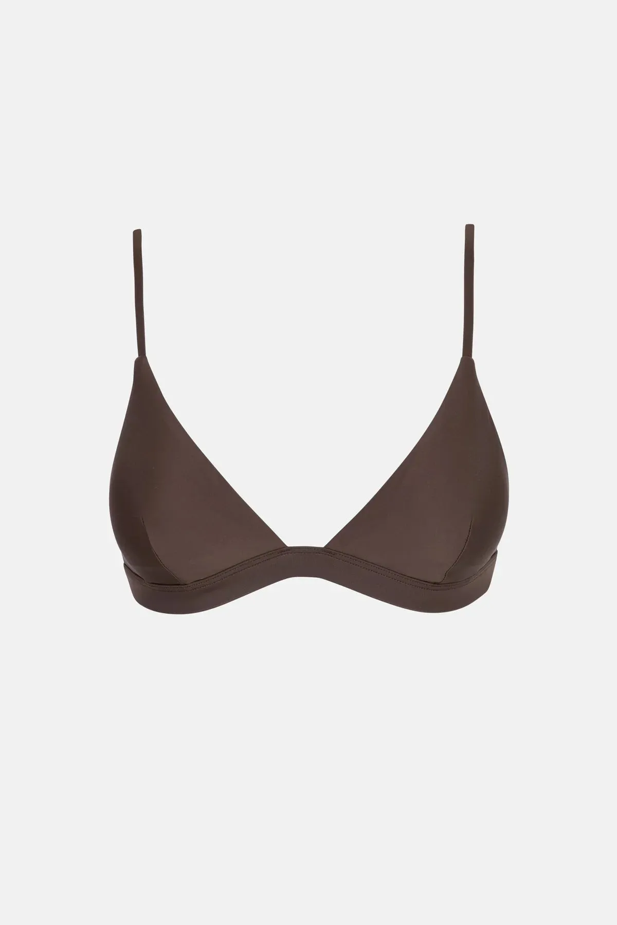 RHYTHM CLASSIC BRALETTE TOP - CHOCOLATE Non Slip Shoulder Seams