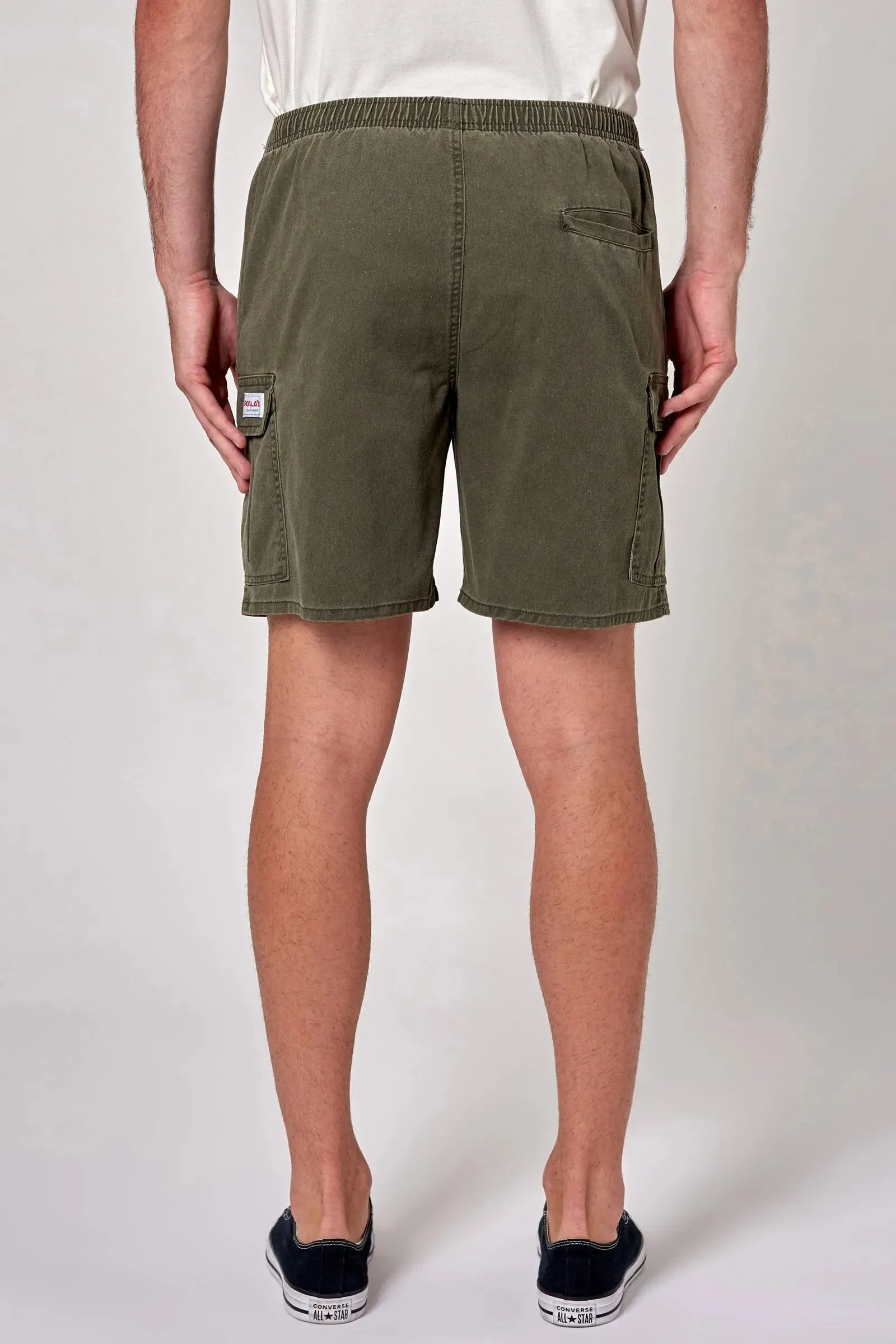 Layering Comfort Trendy Waist Tradie Cargo Short Faded Army