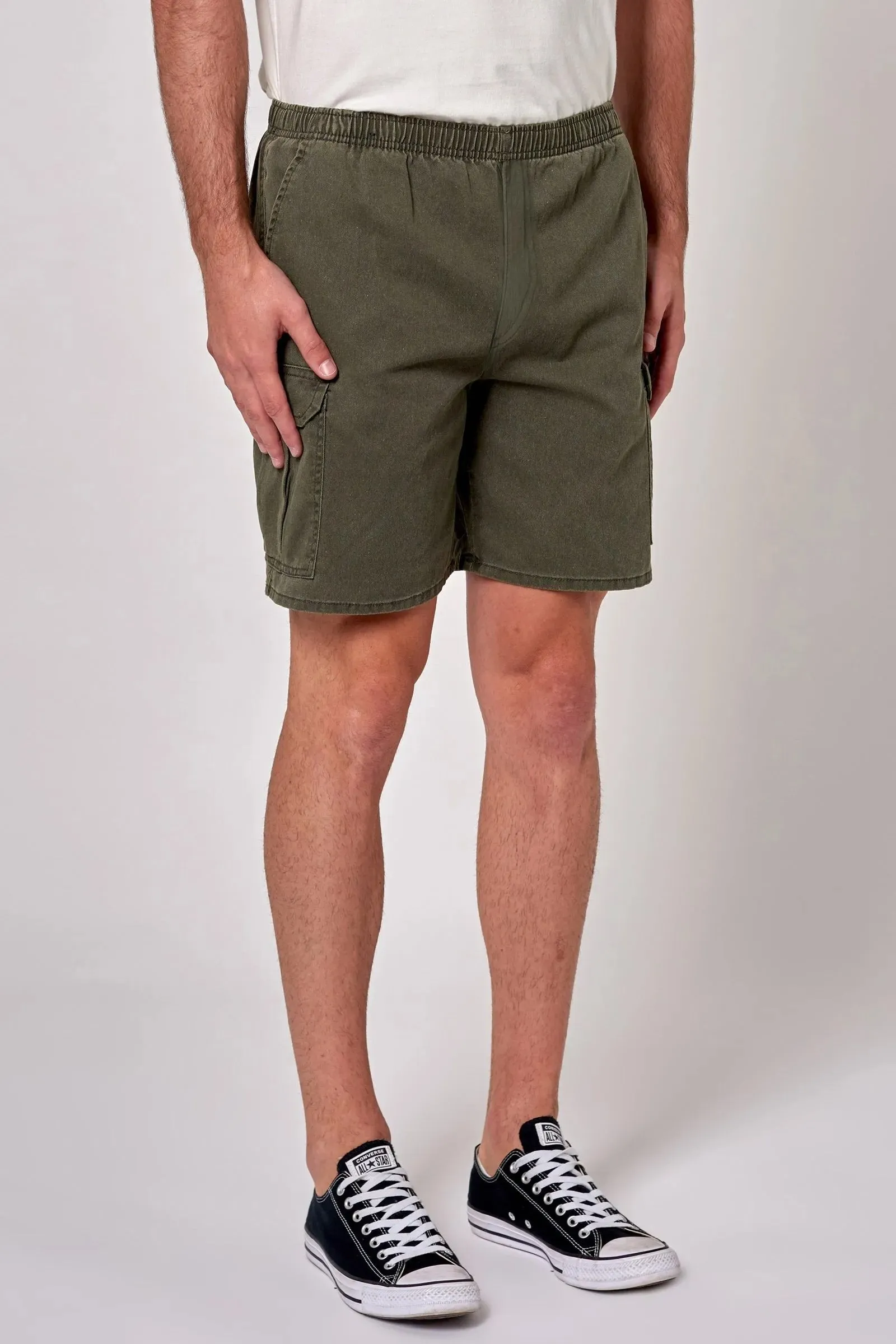 Tradie Cargo Short Faded Army Modular Attachment Casual Office