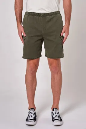 Tradie Cargo Short Faded Army Flex Wear Design