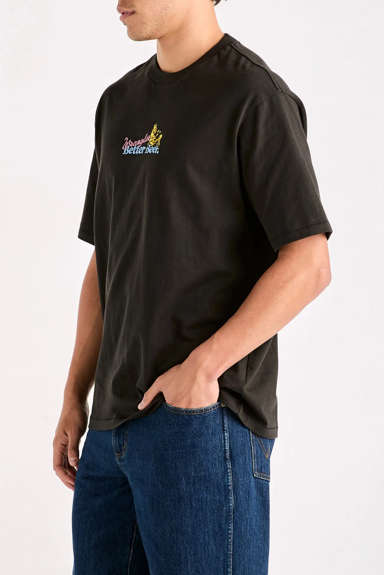 BB Thirsty Slacker Tee Worn Black High Durability Material