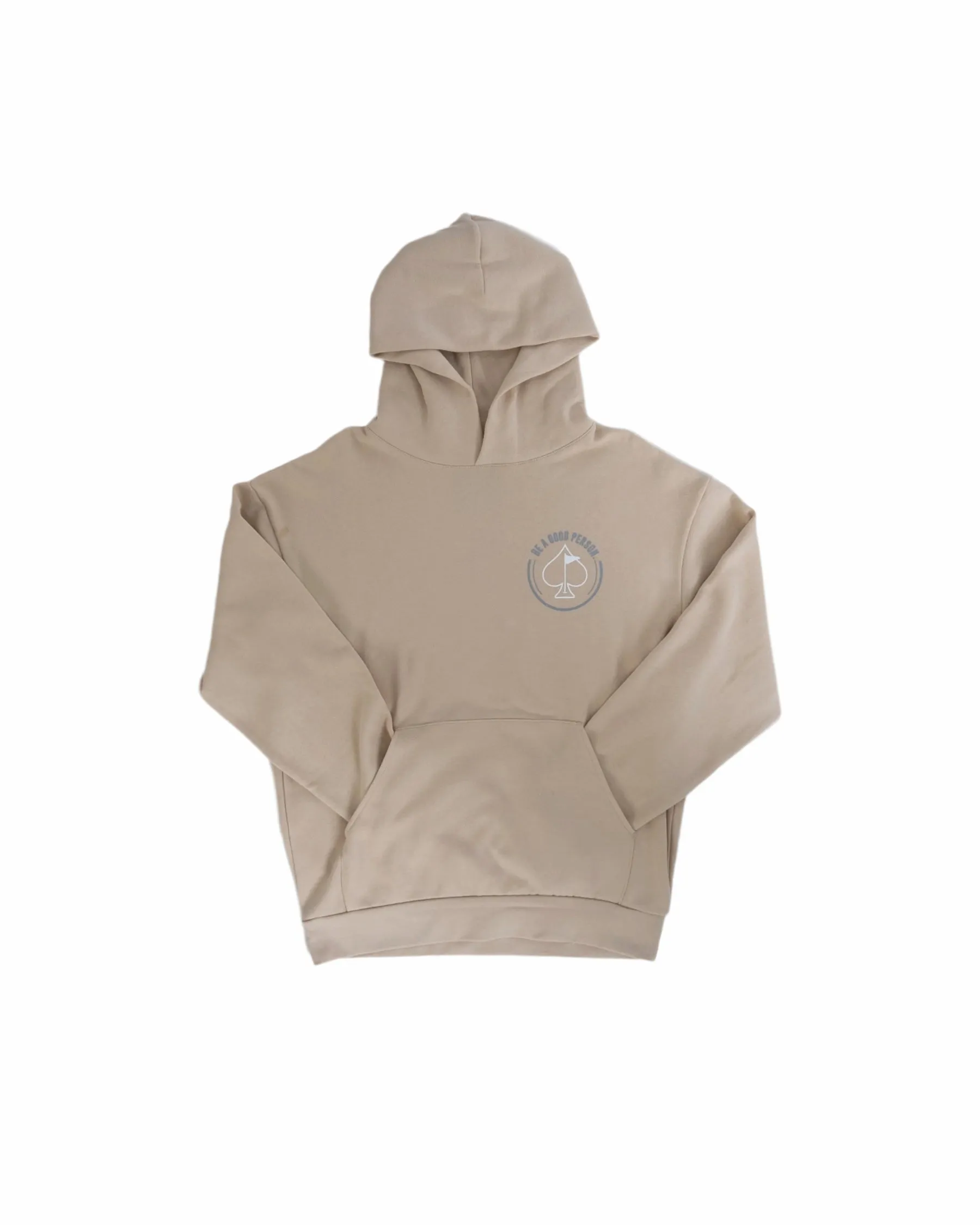 Urban Night Neutral Tones Be A Good Person X Pins and Aces Relax Hood Hoodie - Cream