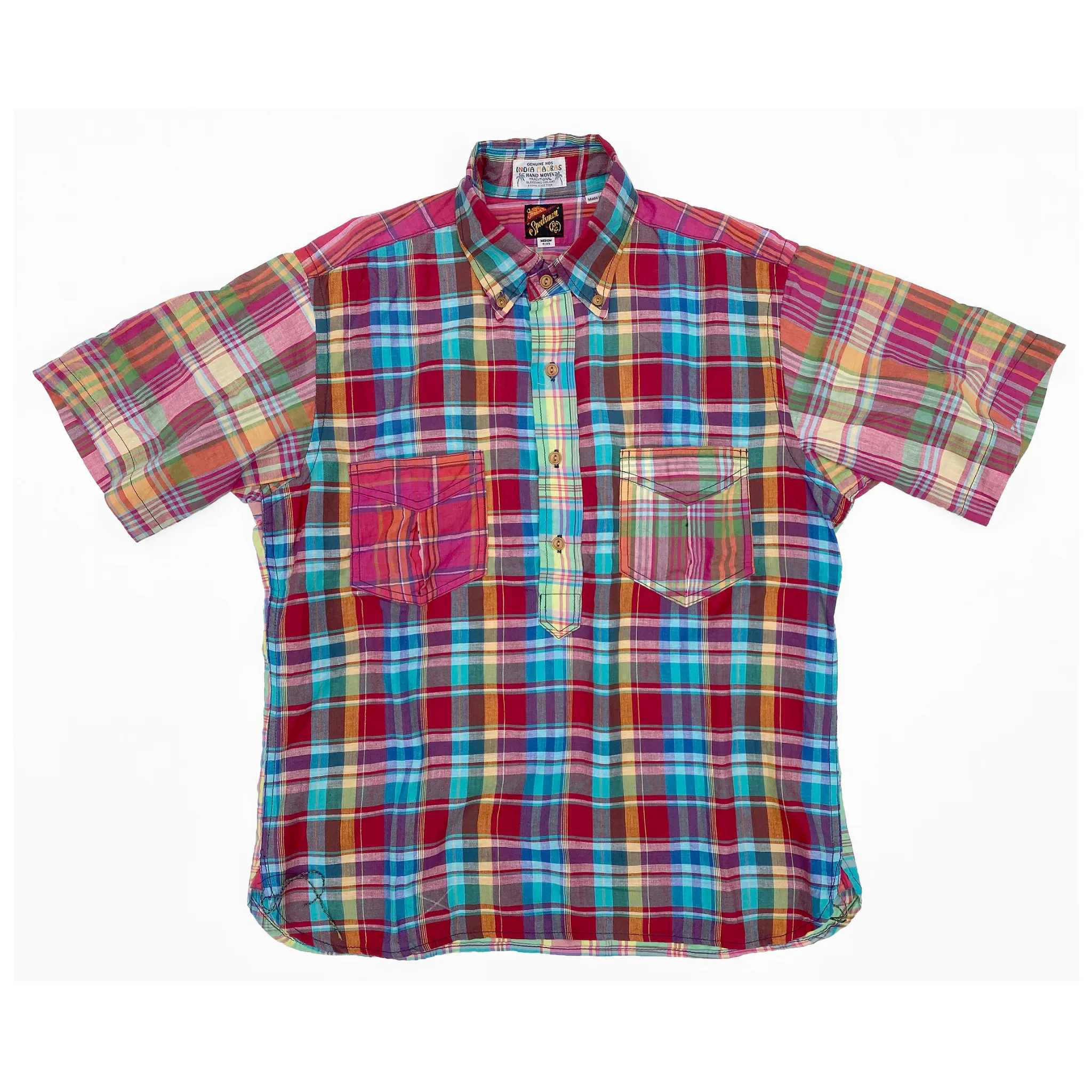 Zip Front Berkeley Shirt ??KRAZY?? Edition - NOS Madras Plaid