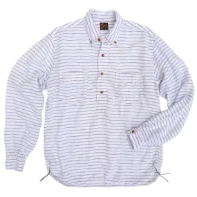 Berkeley Shirt L/S - Linen Stripe Ergonomic Sleeve Cut