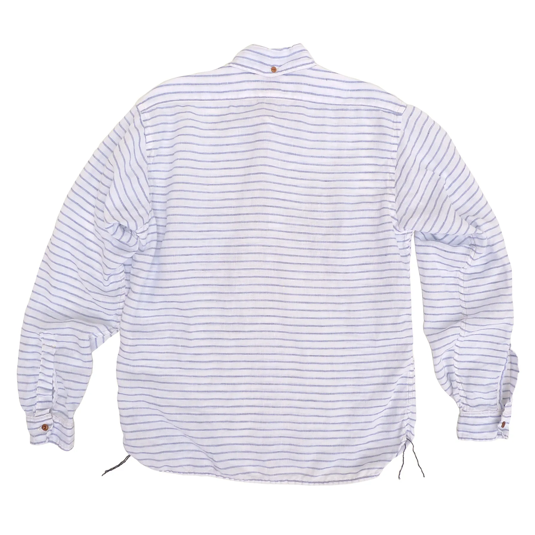 Berkeley Shirt L/S - Linen Stripe Bold Hue Micro Perforated Texture