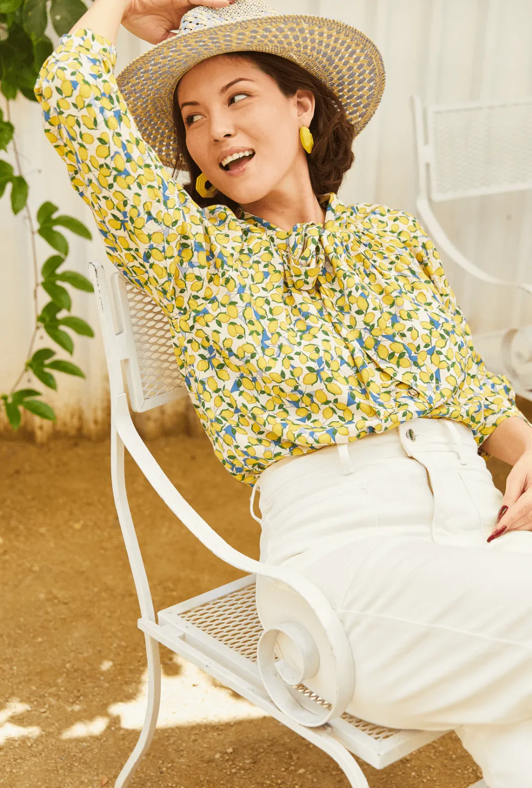 Big Bow Blouse - Limoncello Comfortable Style