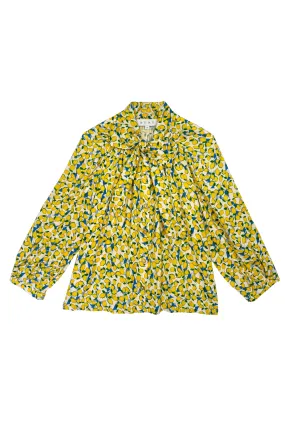 Big Bow Blouse - Limoncello DoubleLayeredFabric