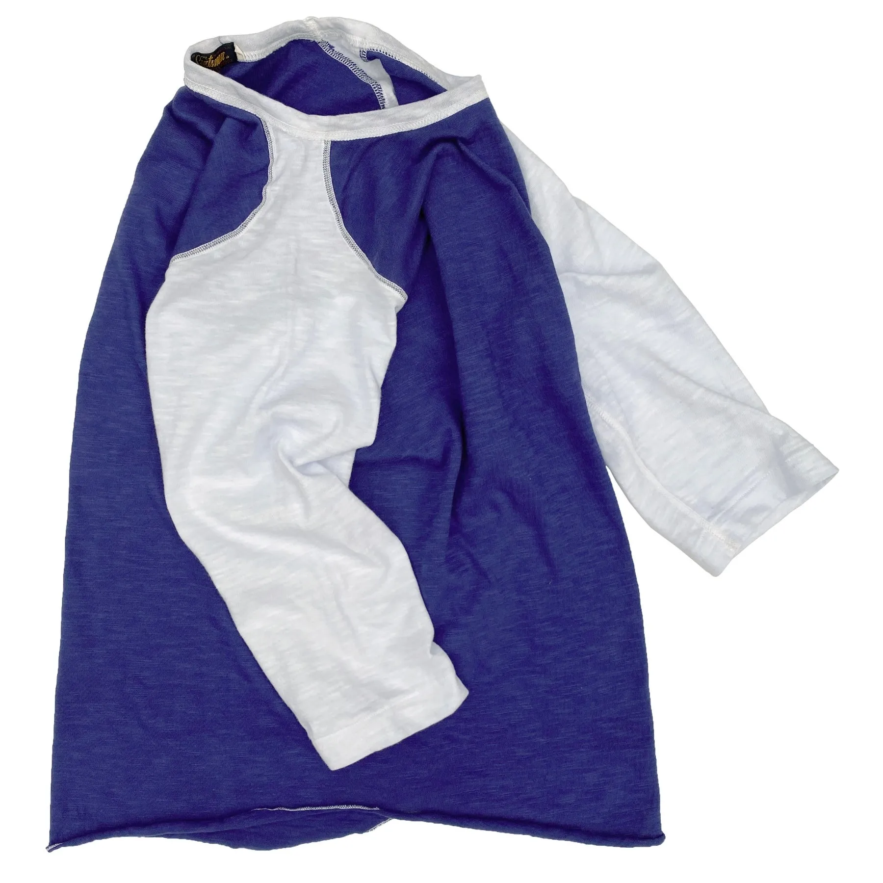 Ball Tee - Blue/White PolyesterBlend UV Protection Enhanced