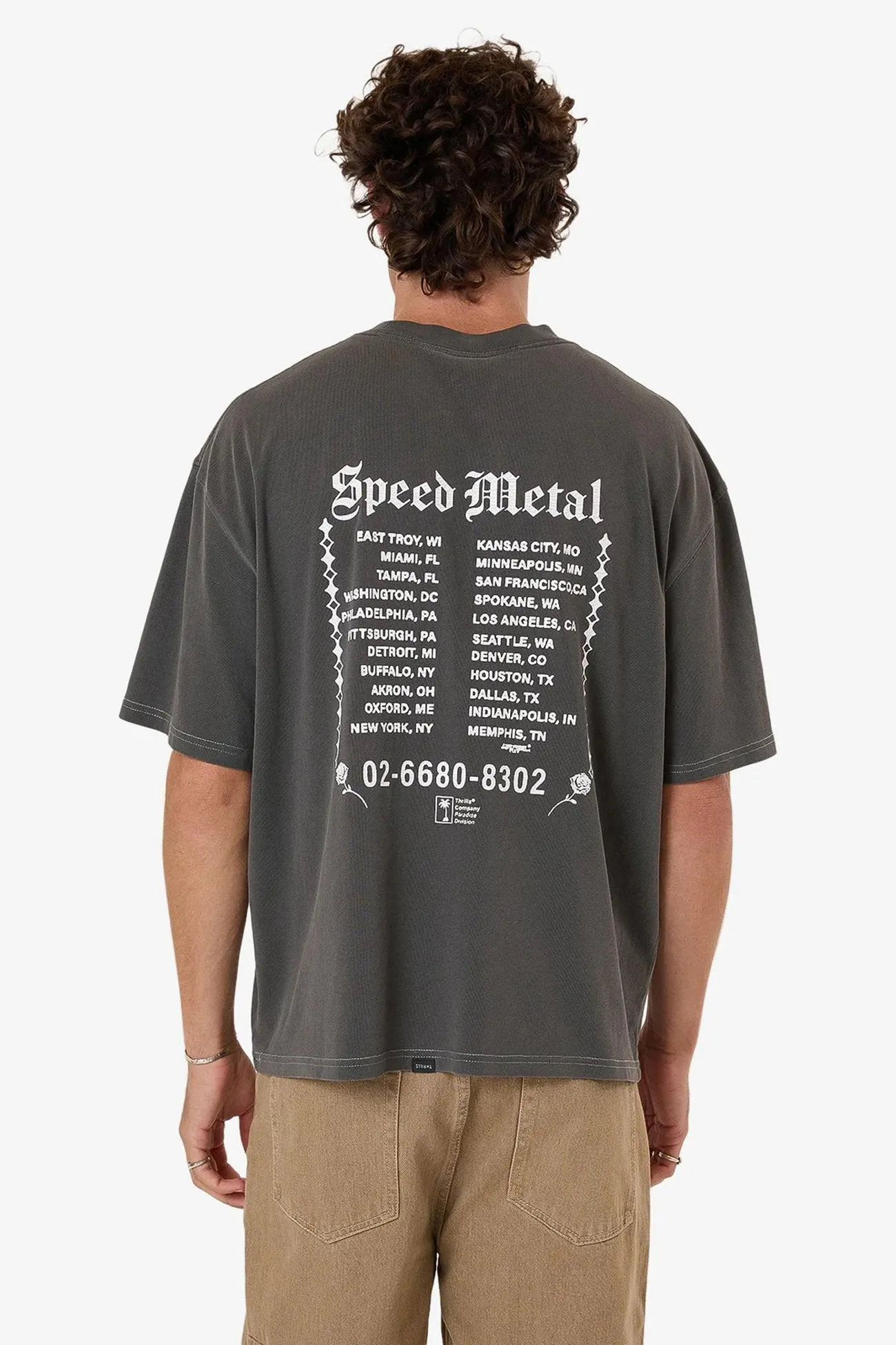 Cold Weather Bitter End Box Fit Oversize Short Tee Merch Black