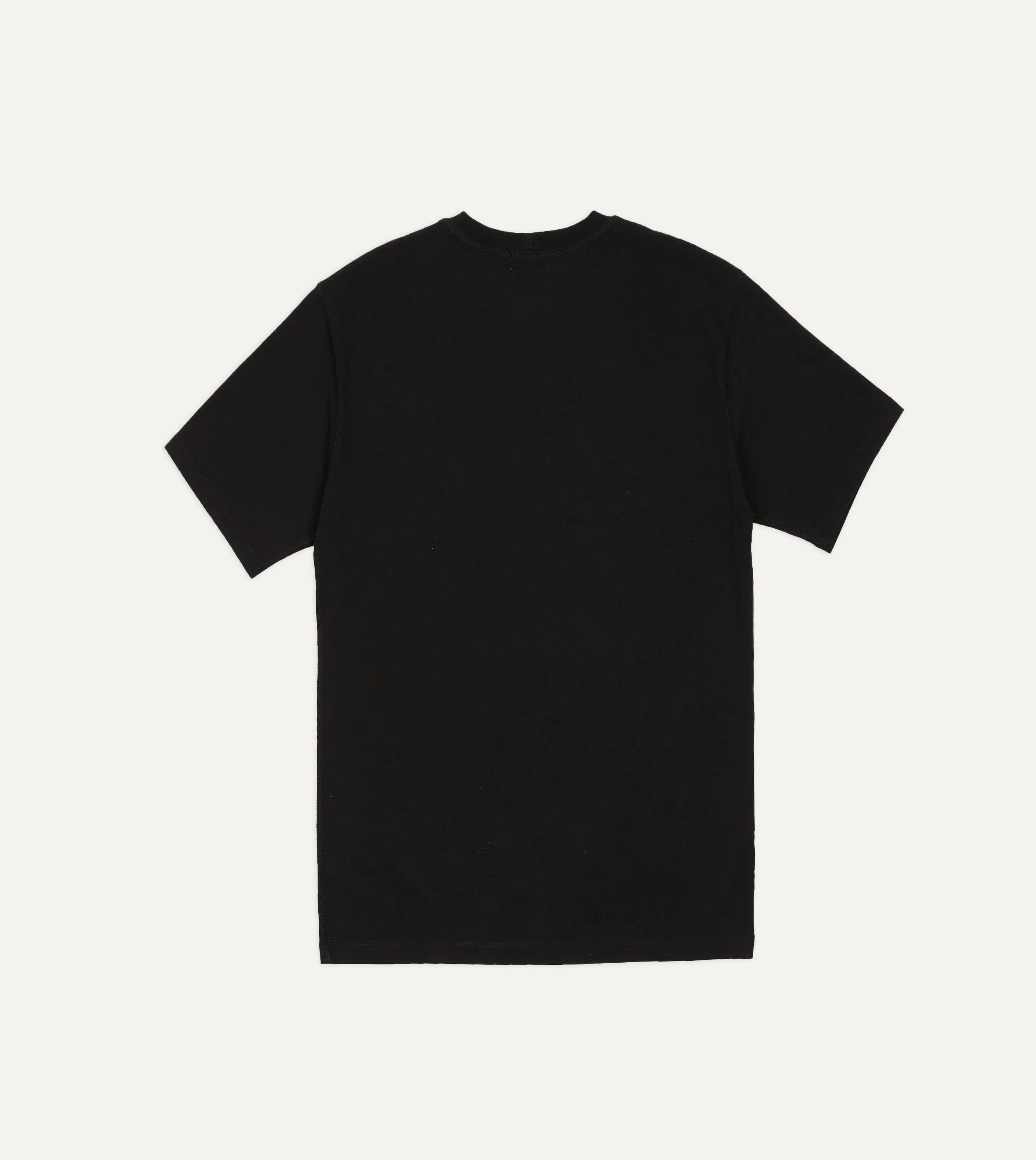 Casual Layer Wear Slim Waistband Black Cotton Crew Neck Hiking T-Shirt