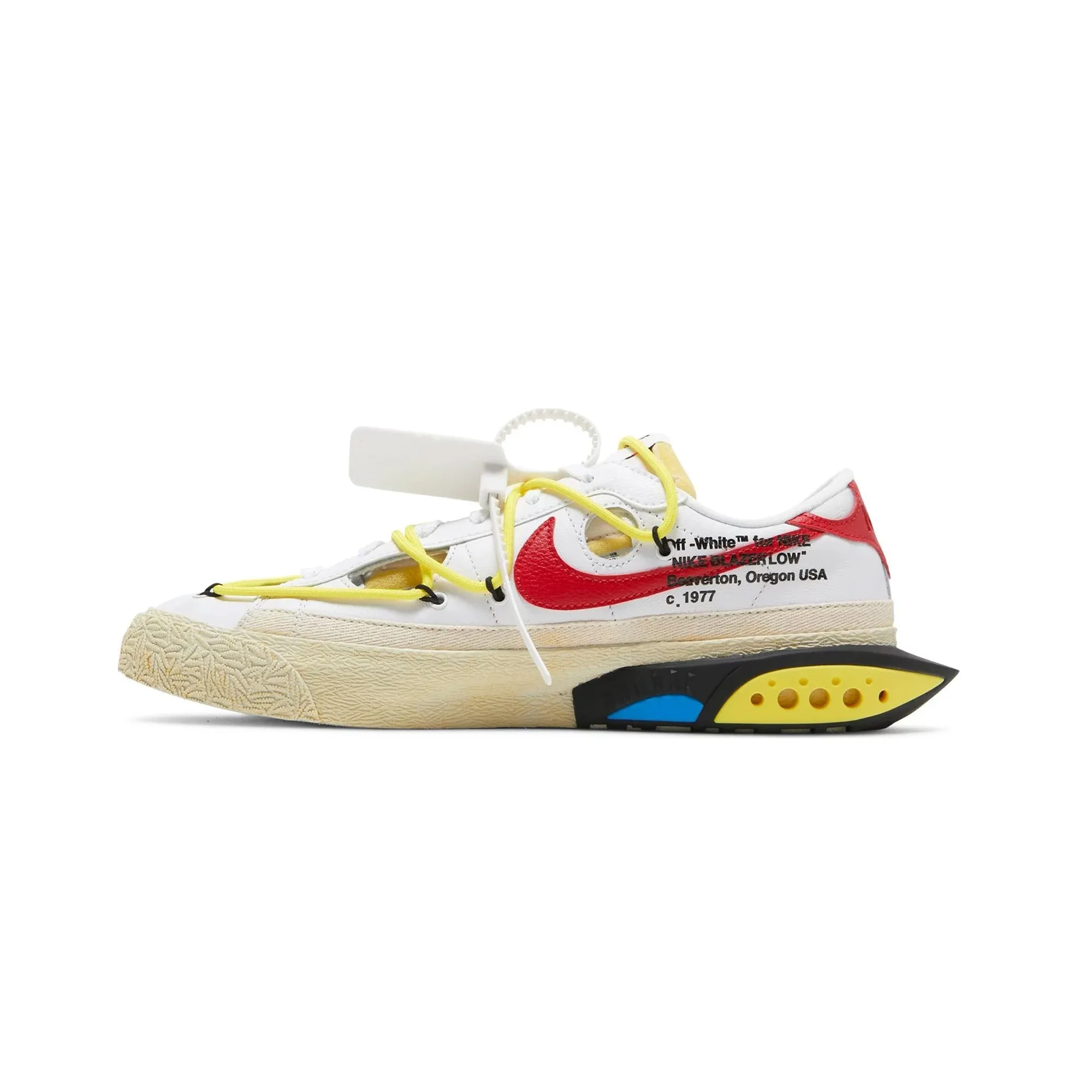 High Density Foam Layer Compact Design Blazer Low 77 x Off-White 'University Red' (2022)