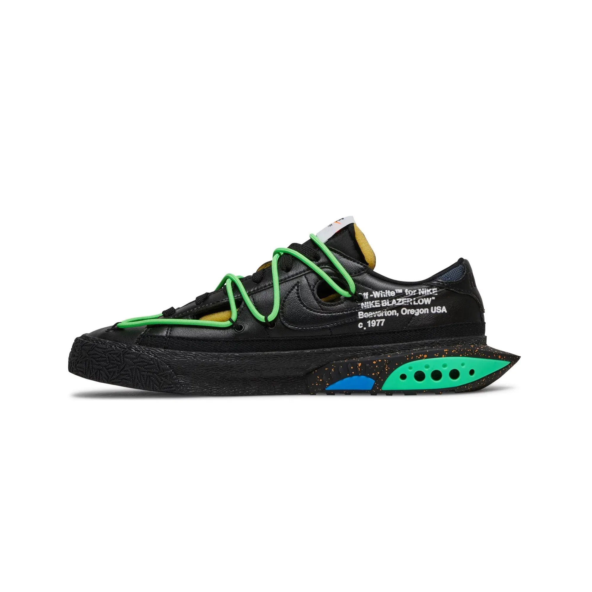 Speed Focus Hygroscopic Insole Layer Blazer Low x Off-White 'Black Electro Green' (2022)