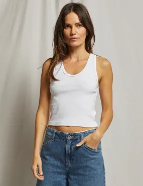 Blondie Tank, White Moisture Wicking Design NonIrritating Seams