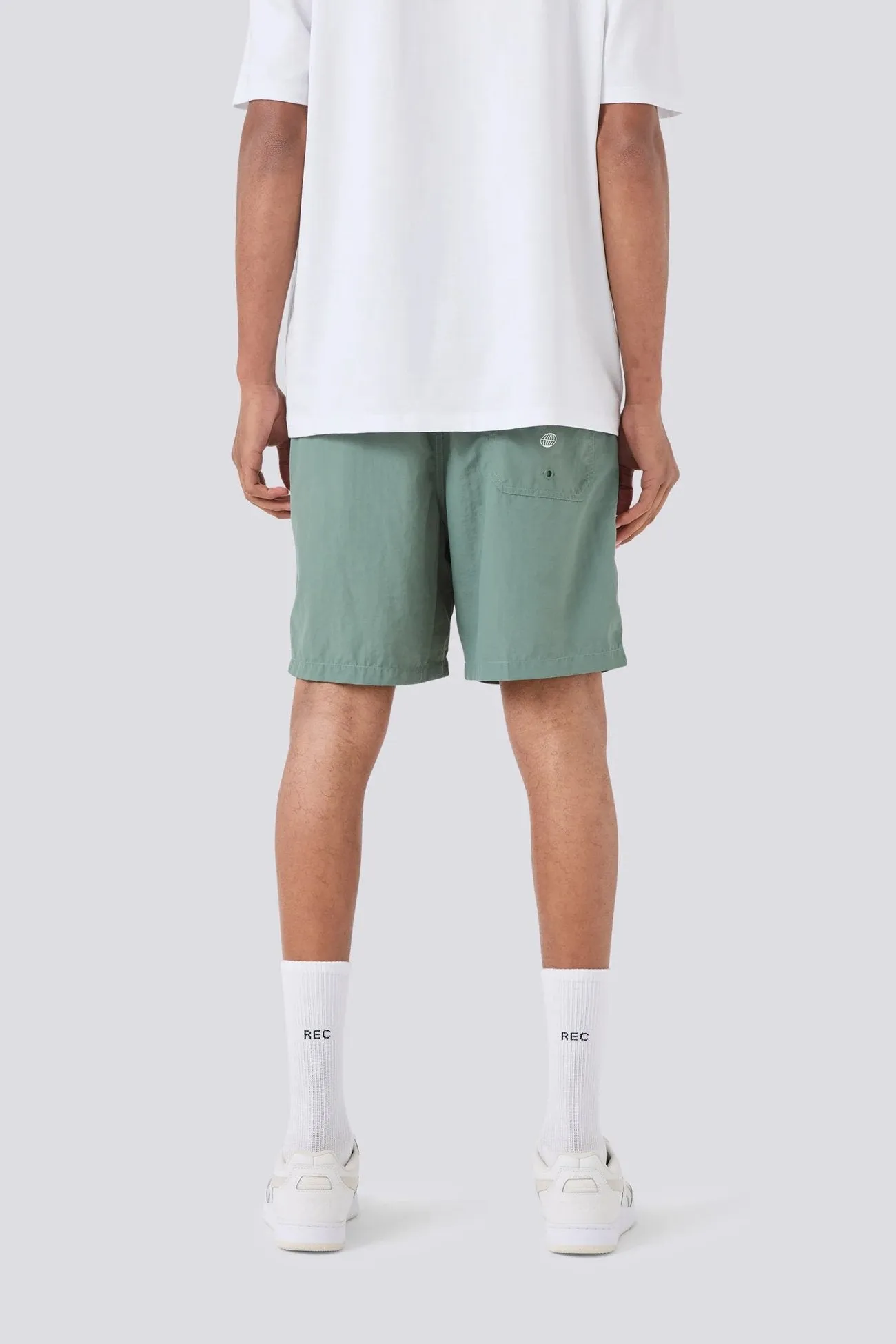 Roomy Shape Blueprint Short Emerald