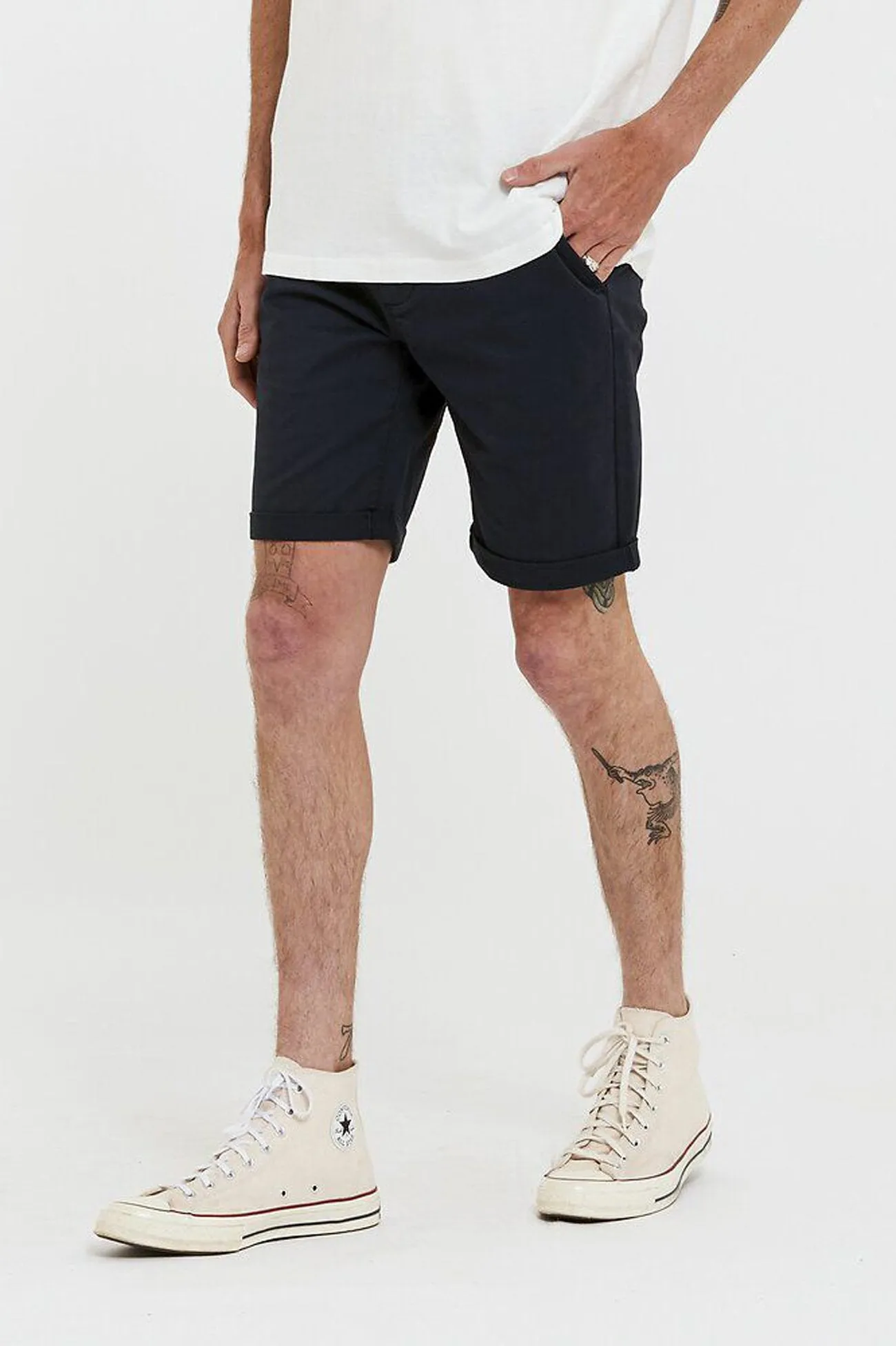 CompressionFitFabric Chino Short Navy
