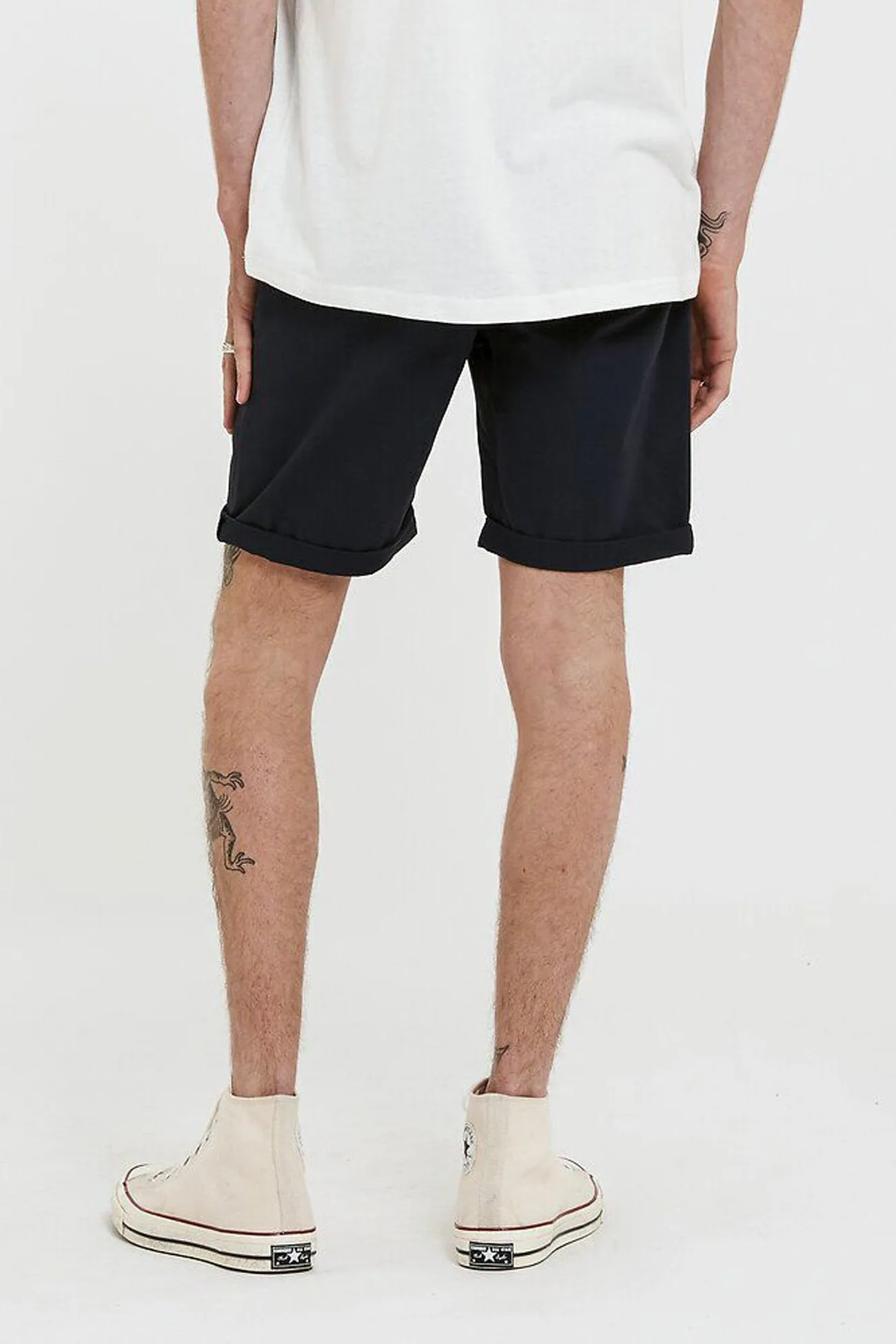 Office Wear Light Fit Chino Short Navy