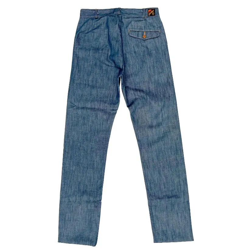 "Nouvelle Vague" Slacks - NOS "Player" Denim Layer-Friendly Fit