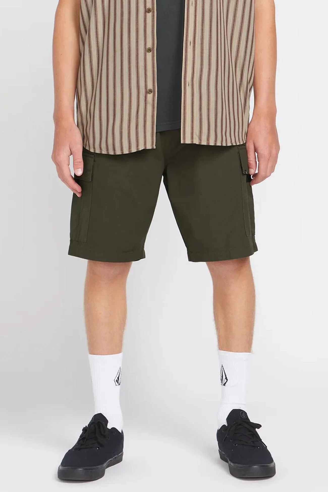 Durable Construction Fit Freedom March Cargo Elastic Waist Short Wren