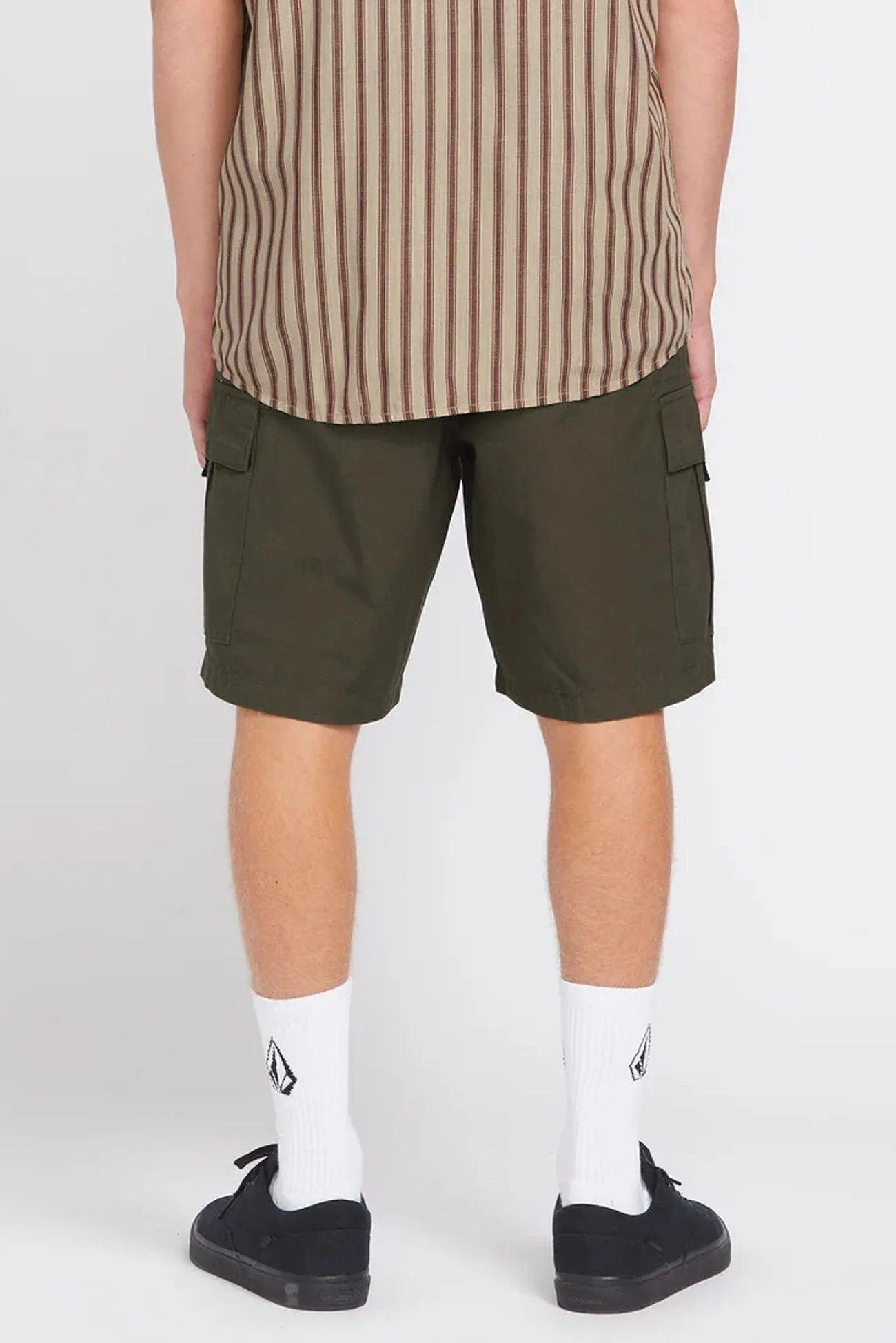 March Cargo Elastic Waist Short Wren Flexible Gusset Design