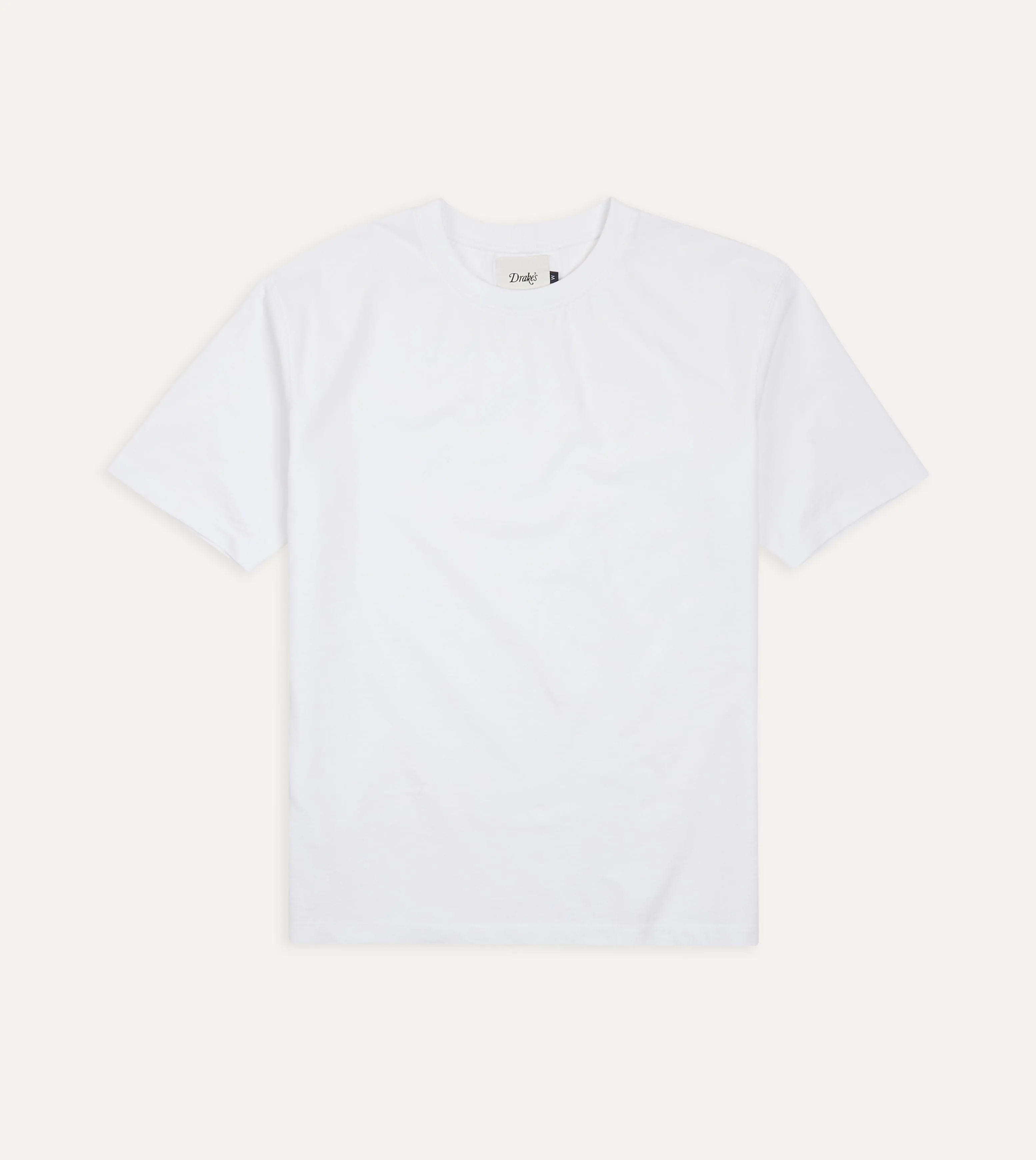 White Cotton Crew Neck Hiking T-Shirt Luxury exclusivity
