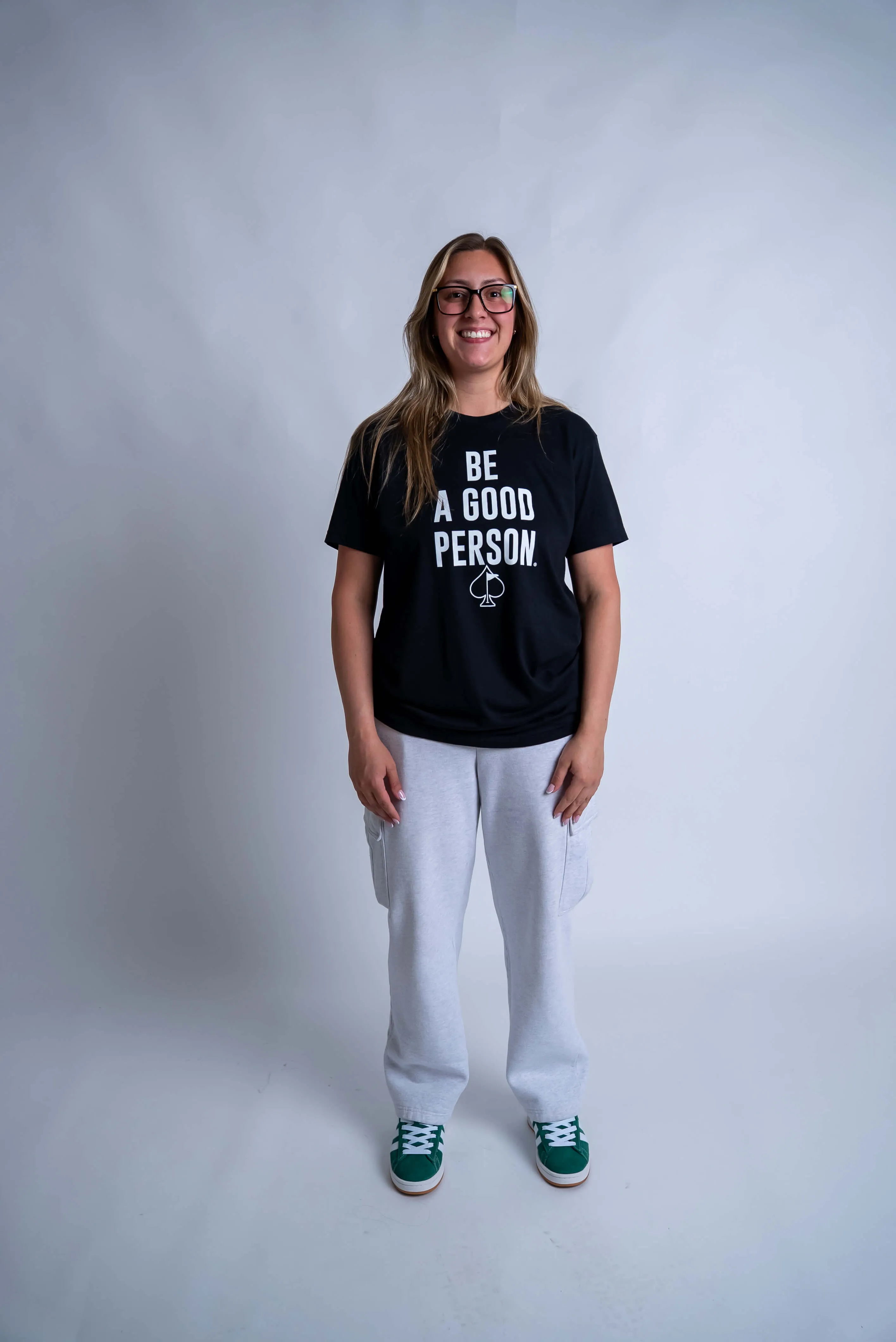 Be A Good Person X Pins and Aces Signature T-Shirt - Black Breathable Lining WindproofBarrierTechnology