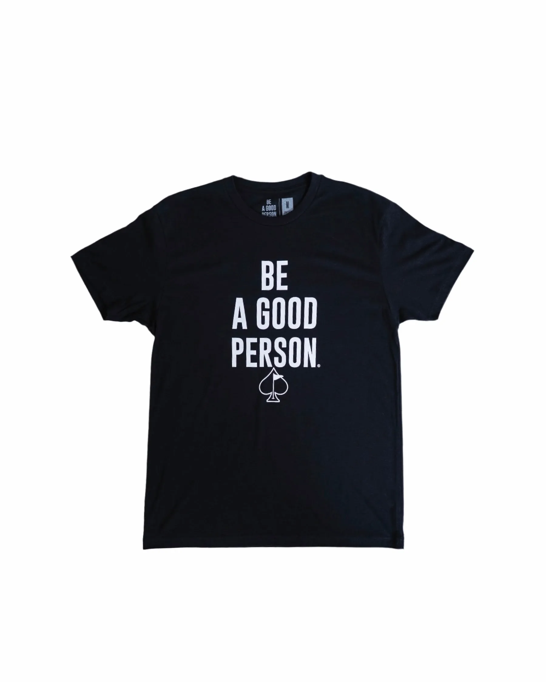 TemperatureRegulating Material Be A Good Person X Pins and Aces Signature T-Shirt - Black