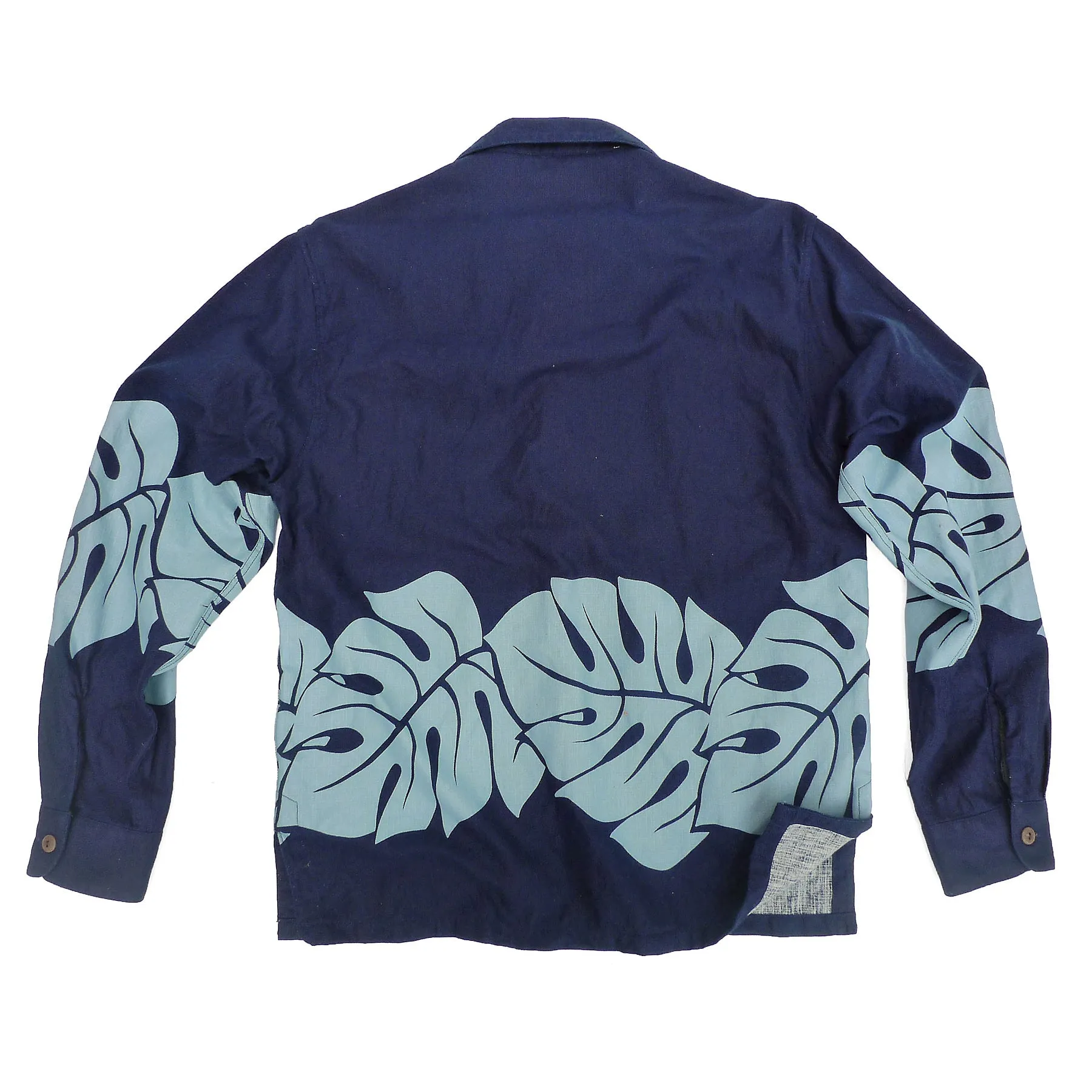 Bora Bora Shirt-Jac - Indigo Edgy Fashion Laser Cut Edge Detail