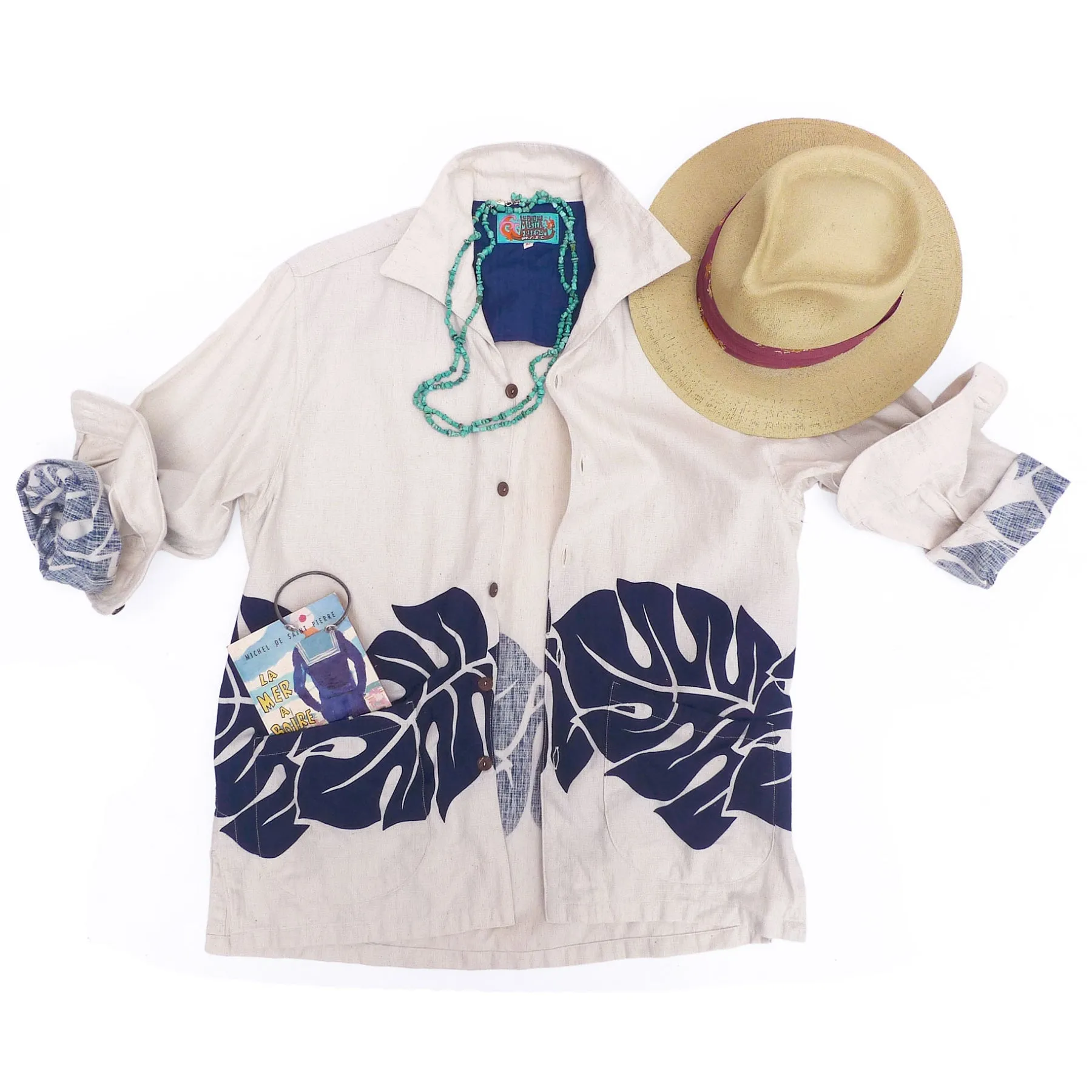 Versatile Layering Piece Eco Friendly Production Bora Bora Shirt-Jac - Ivory