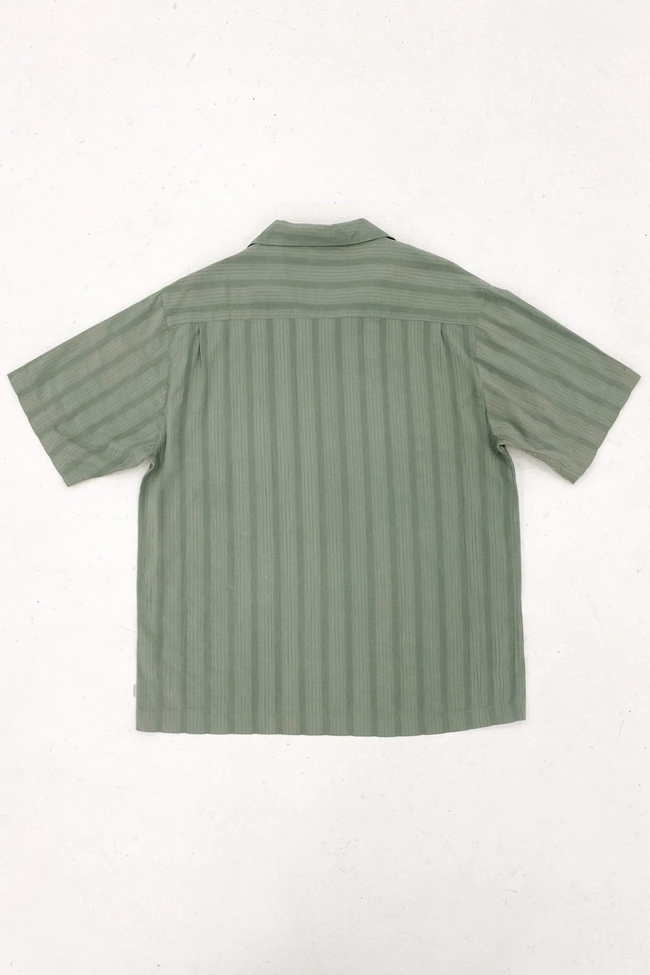 Summer Sweater Bowler Seersucker Shirt Moss