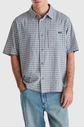 Boxcar Shirt Concrete Sky DoubleLayeredCollar
