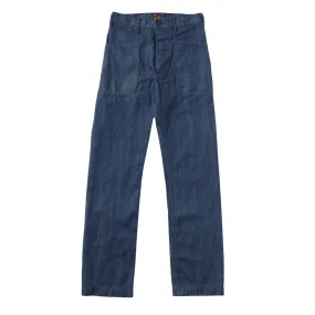 Topsiders - Crosshatch Denim Detachable belt Double Needle Stitching