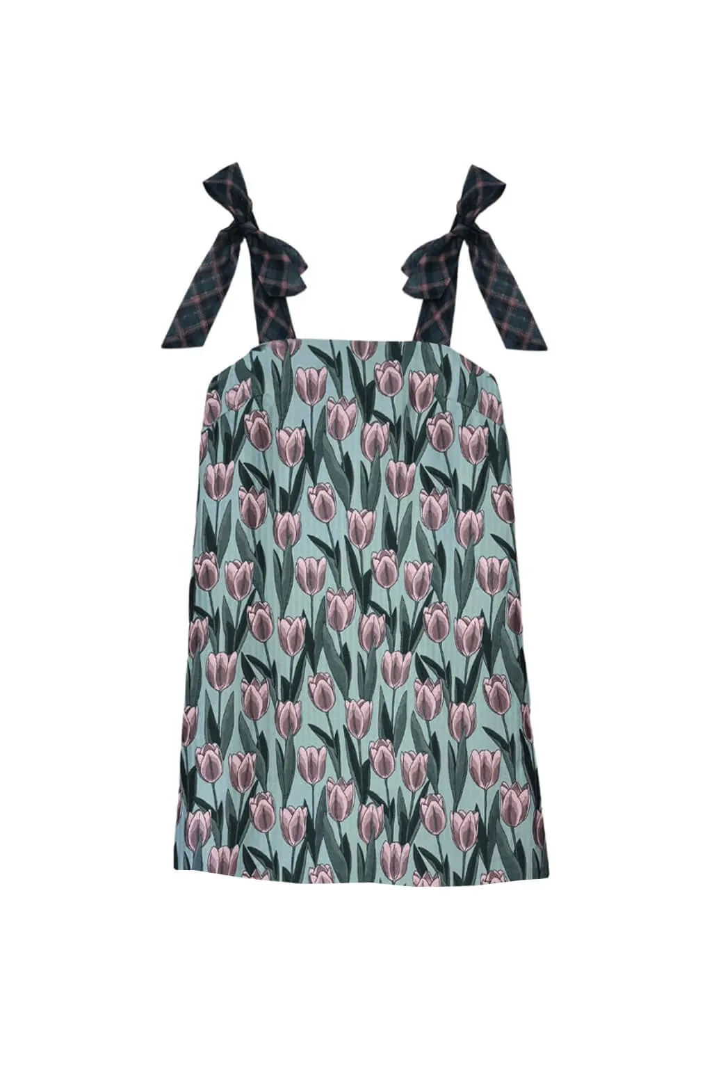 Flexible Cut Earth Colors Pillar Dress MINI - Tulip Jacquard