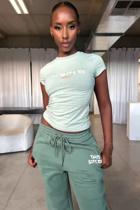 Series 7 Tee - Green Chic Cashmere combination