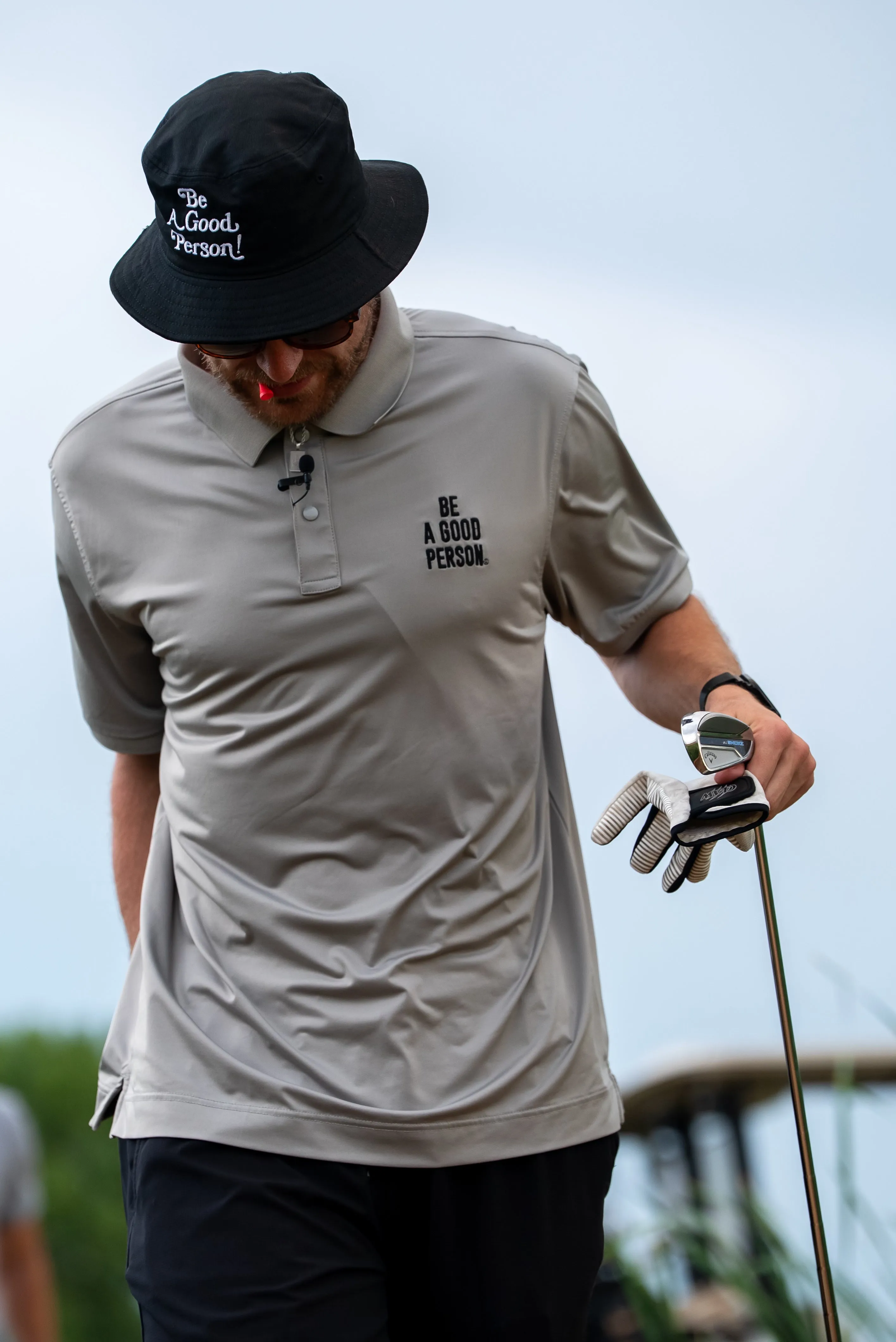Signature Sleeve Polo - Grey AntiMicrobialLining