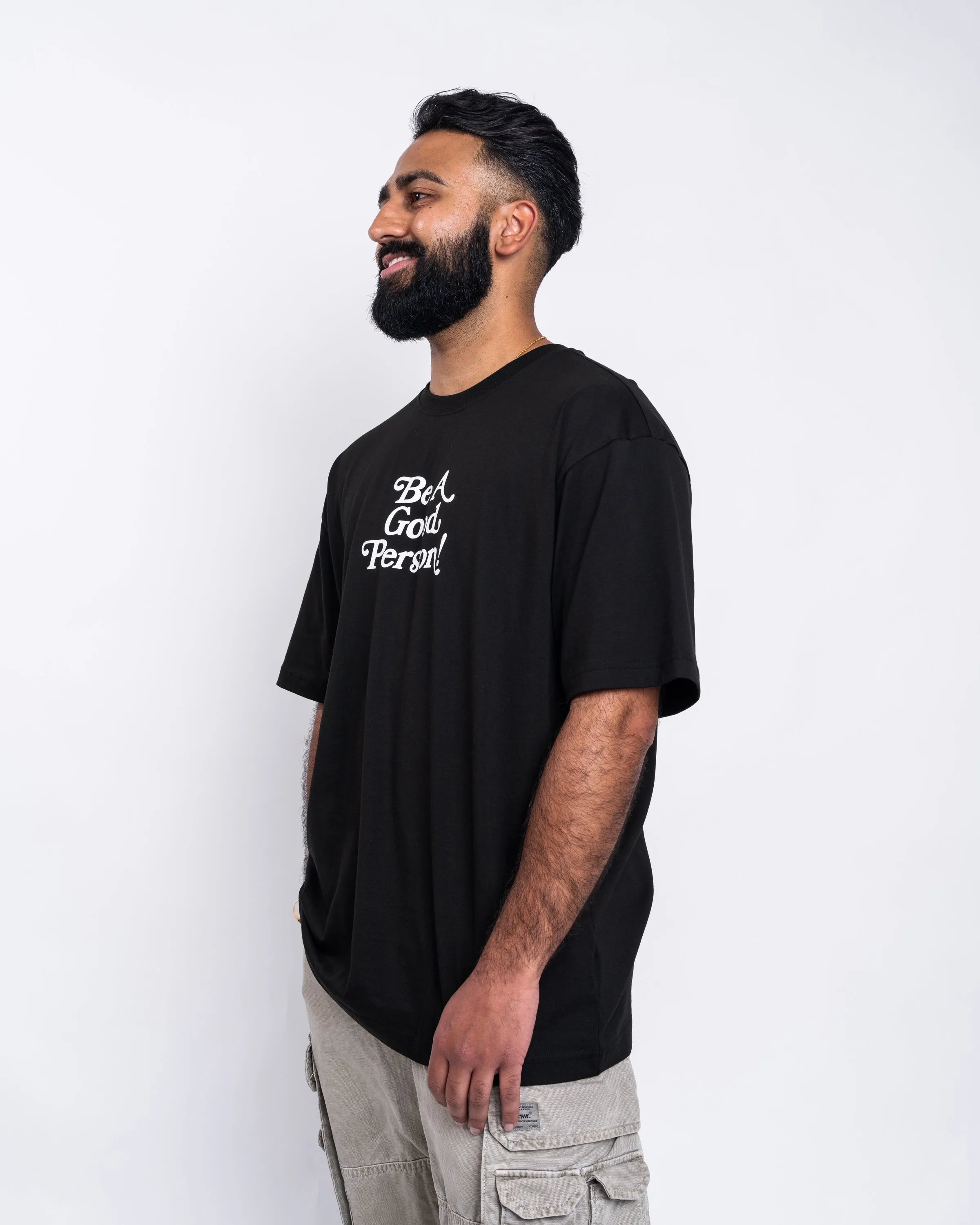 Exclamation T-Shirt - Black Sustainable Manufacturing Process