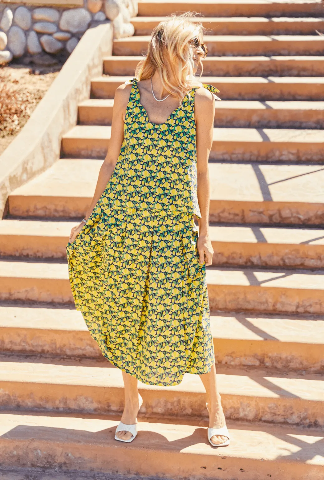 Tie Top Tank - Yellow Tulip EcoCertified