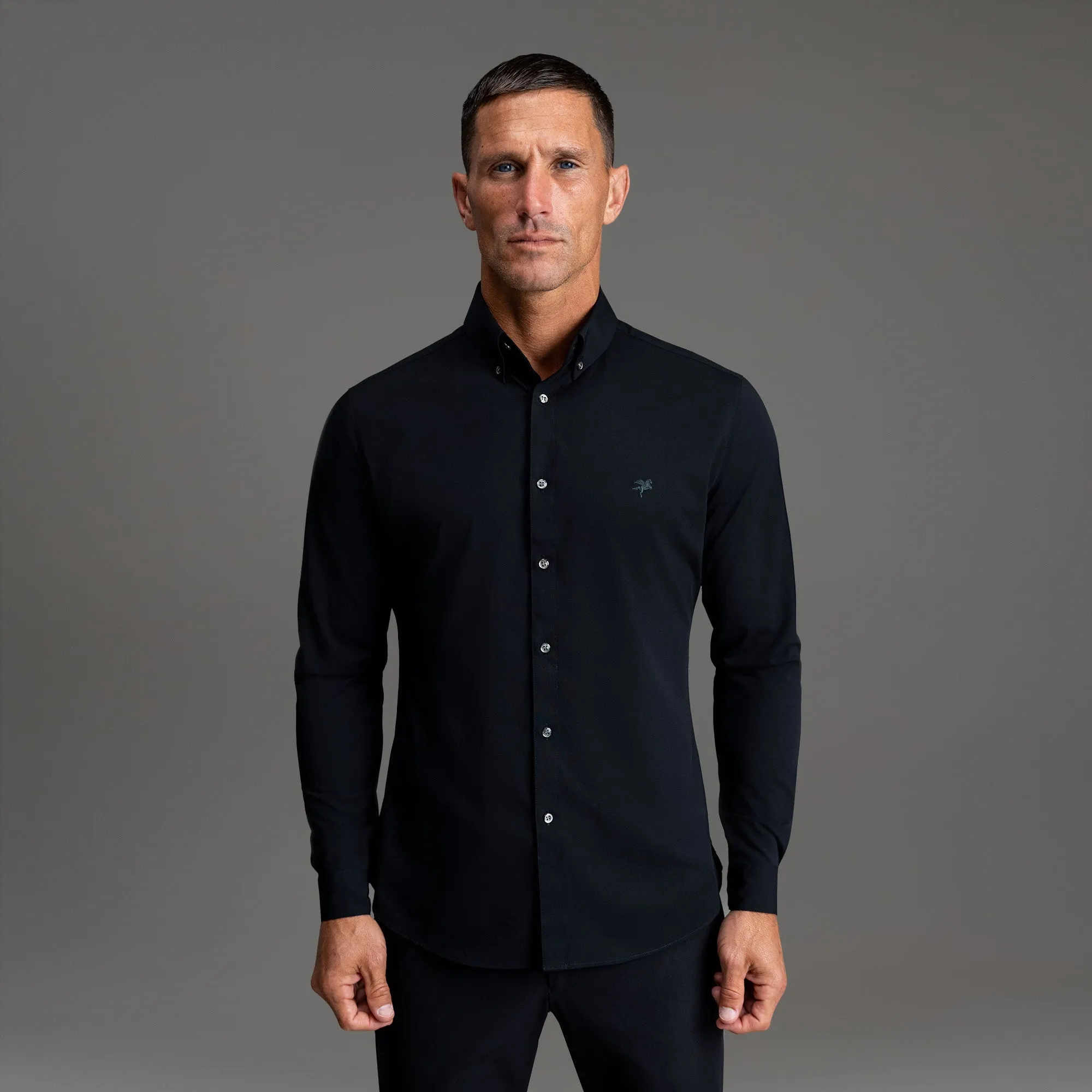 Eco Friendly Dye Floral Motif BreezeTech Mercer Shirt