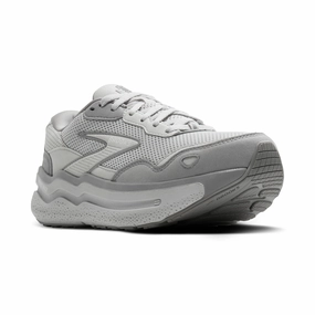 BROOKS GHOST MAX SE WOMEN'S running during a windy day red shoes